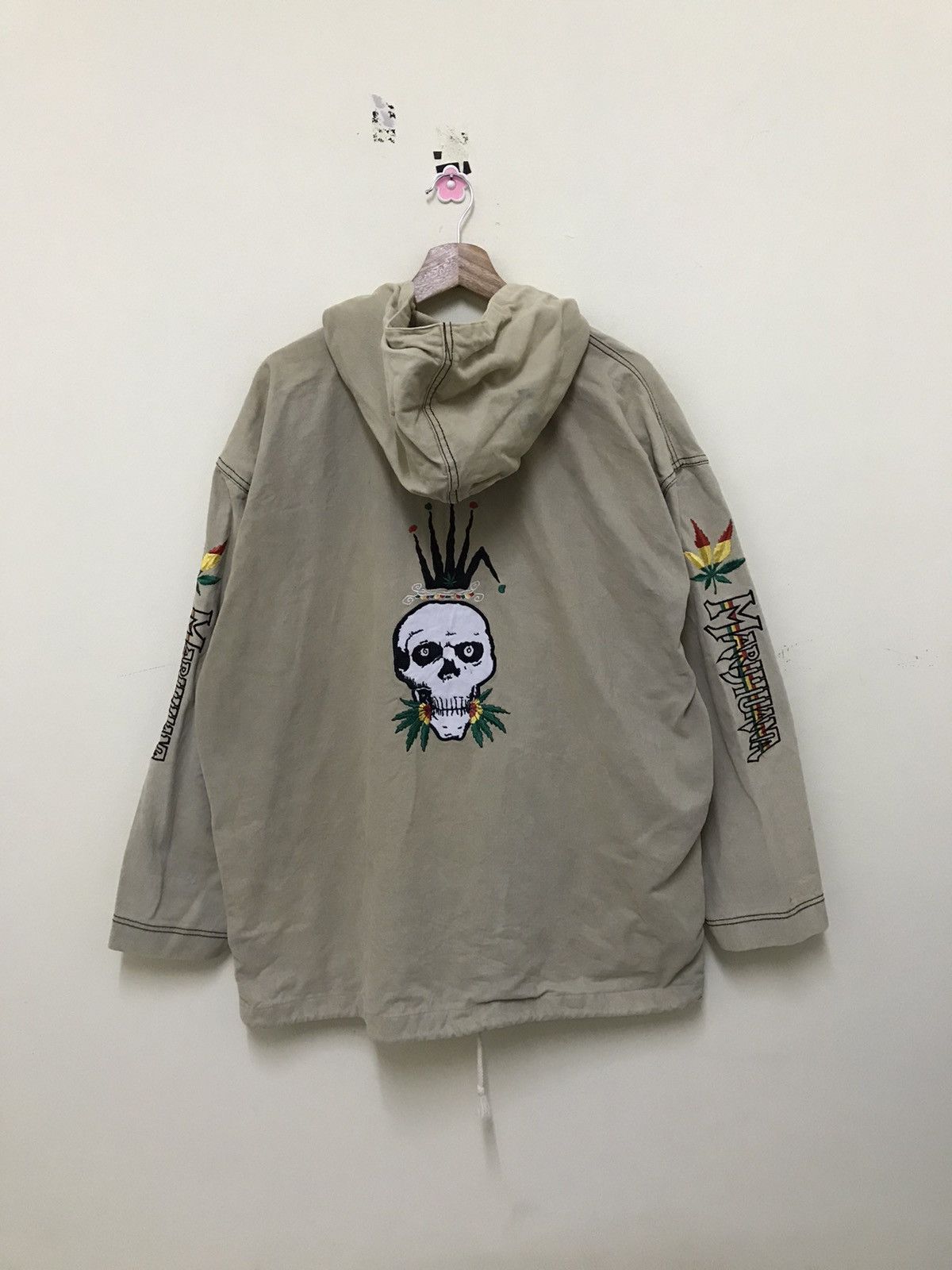 Vintage Vintage Marijuana Rasta Hoodie Jacket Size US L / EU 52-54 / 3 - 17 Thumbnail