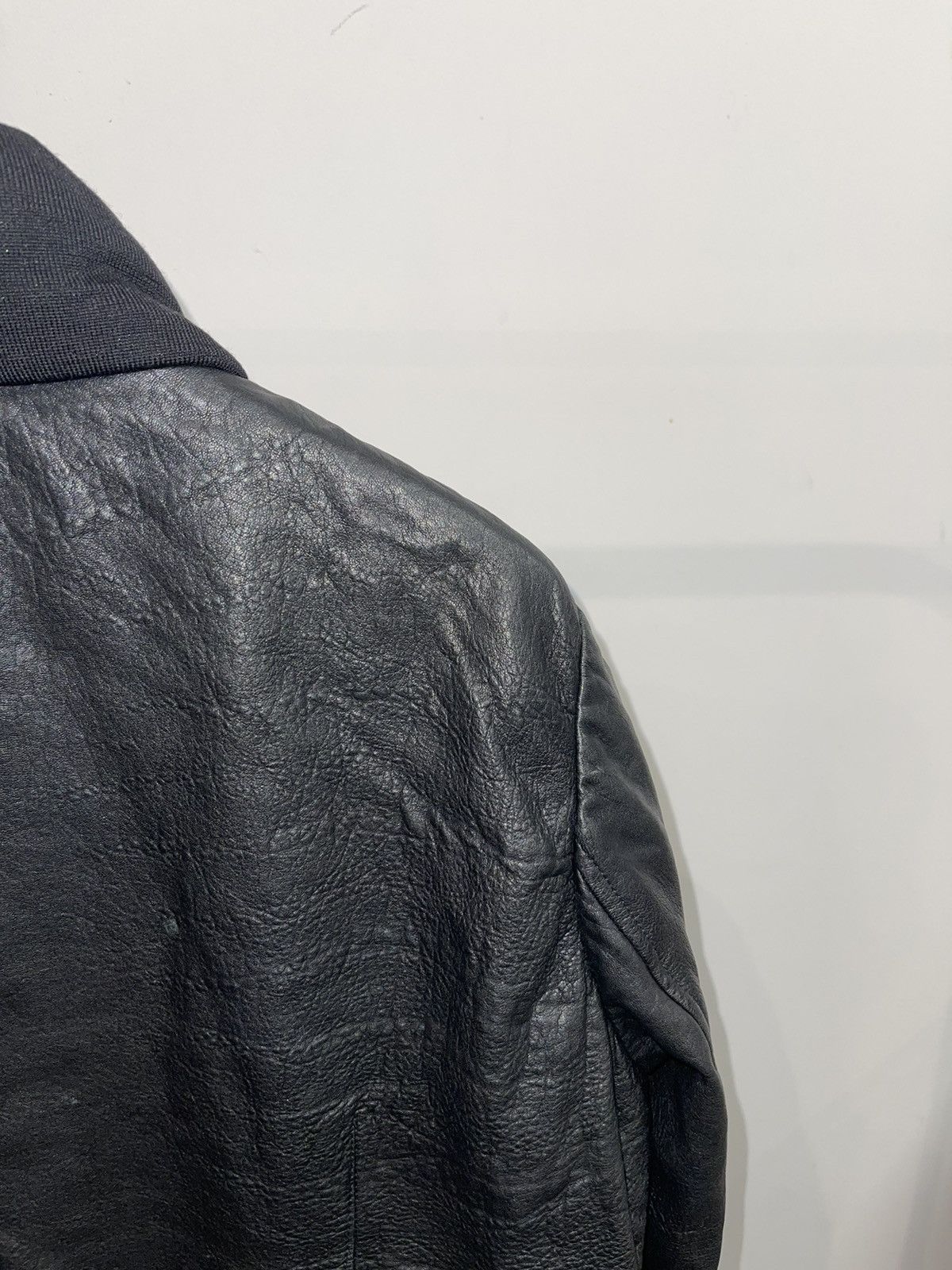 Other Gentryportofino Rick Owens Like Leather Biker Jacket Size US L / EU 52-54 / 3 - 8 Thumbnail