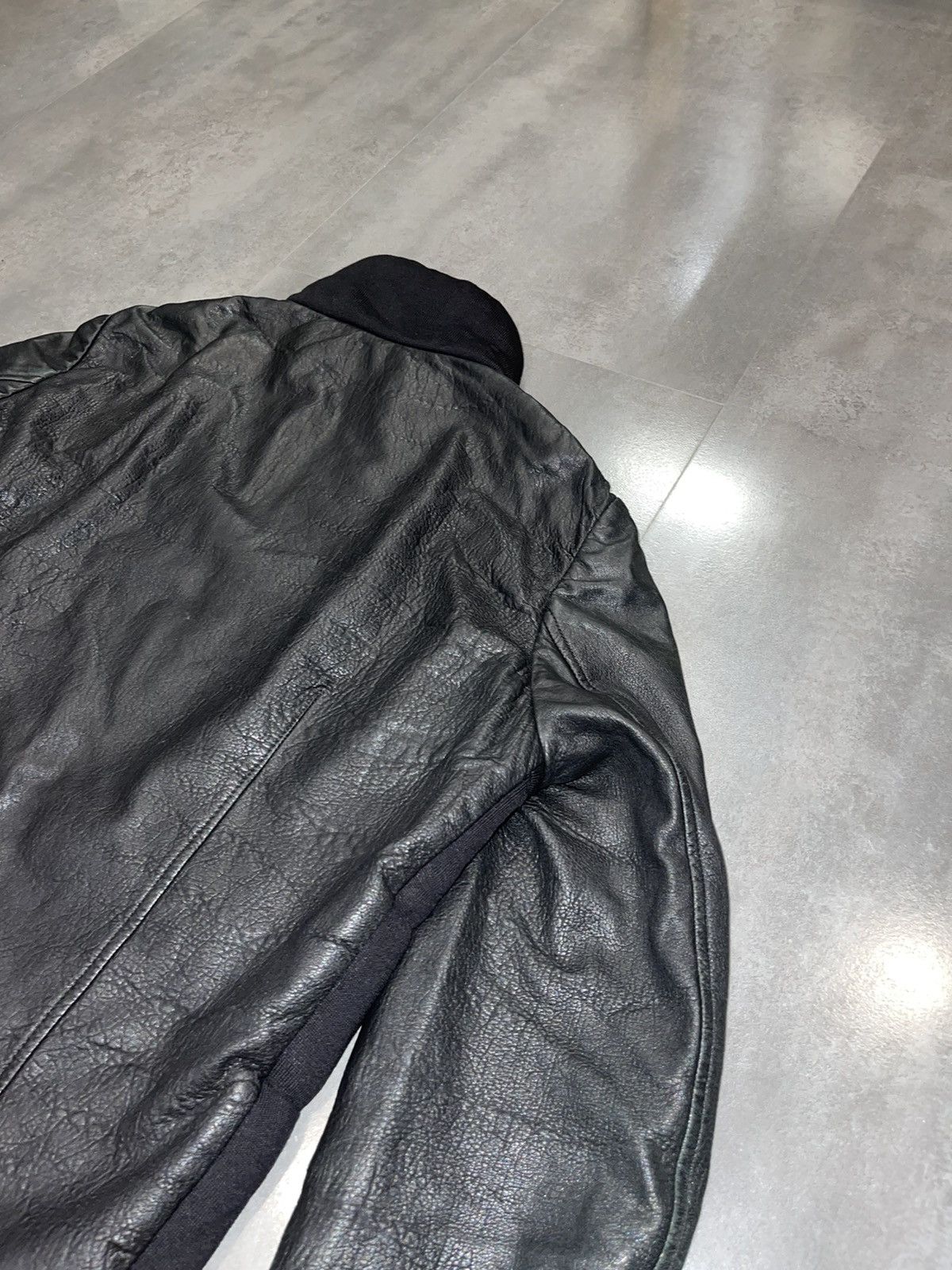 Other Gentryportofino Rick Owens Like Leather Biker Jacket Size US L / EU 52-54 / 3 - 17 Thumbnail