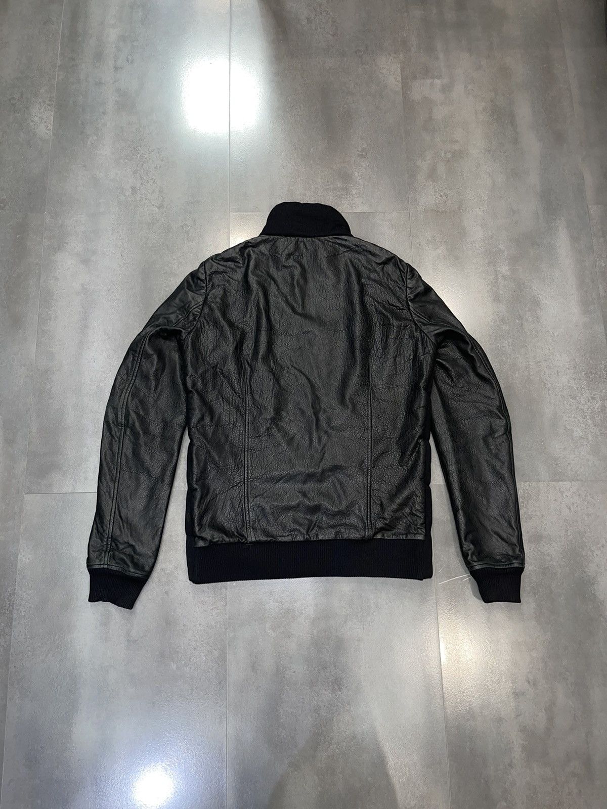 Other Gentryportofino Rick Owens Like Leather Biker Jacket Size US L / EU 52-54 / 3 - 14 Thumbnail
