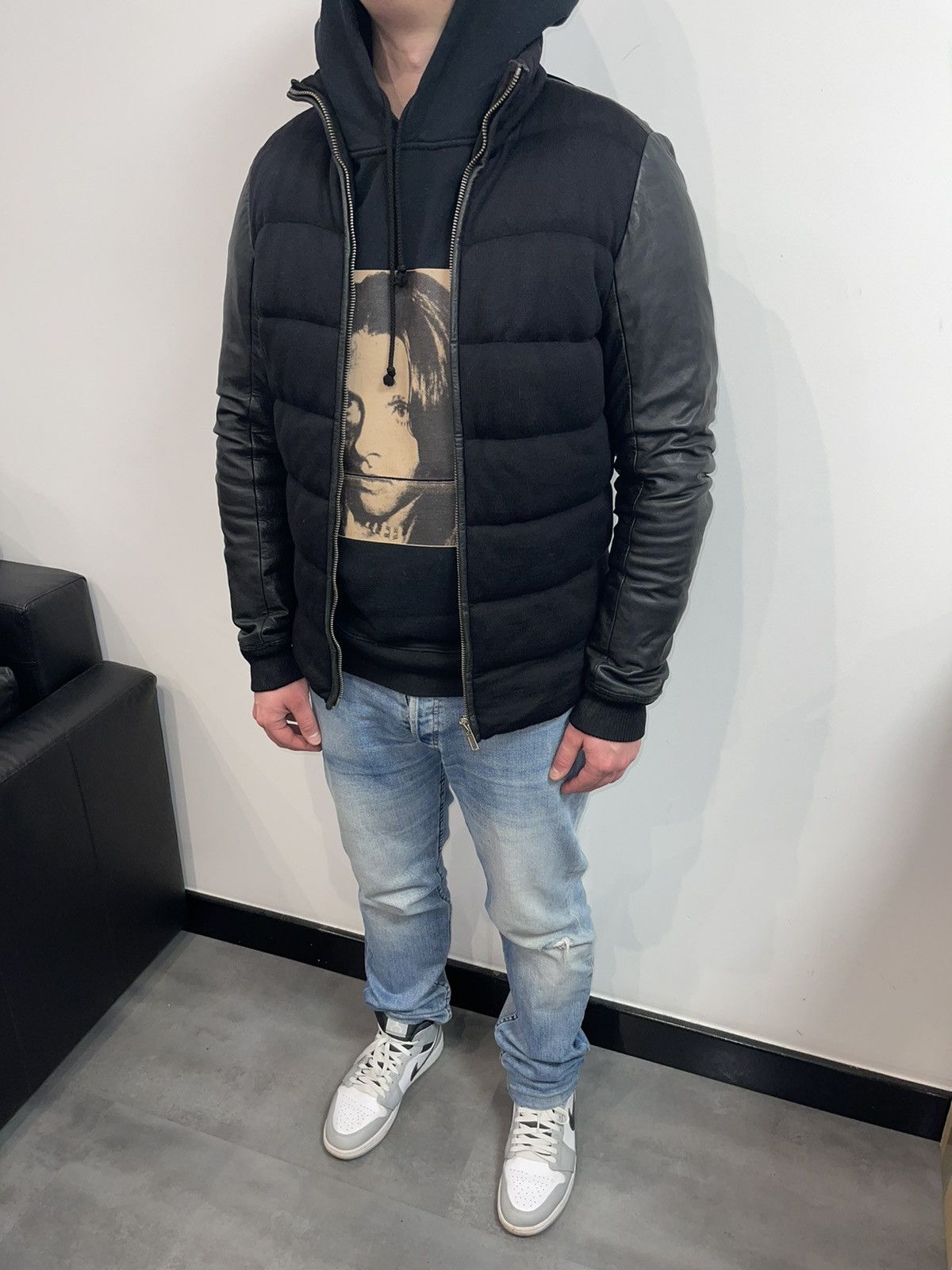 Other Gentryportofino Rick Owens Like Leather Biker Jacket Size US L / EU 52-54 / 3 - 1 Thumbnail