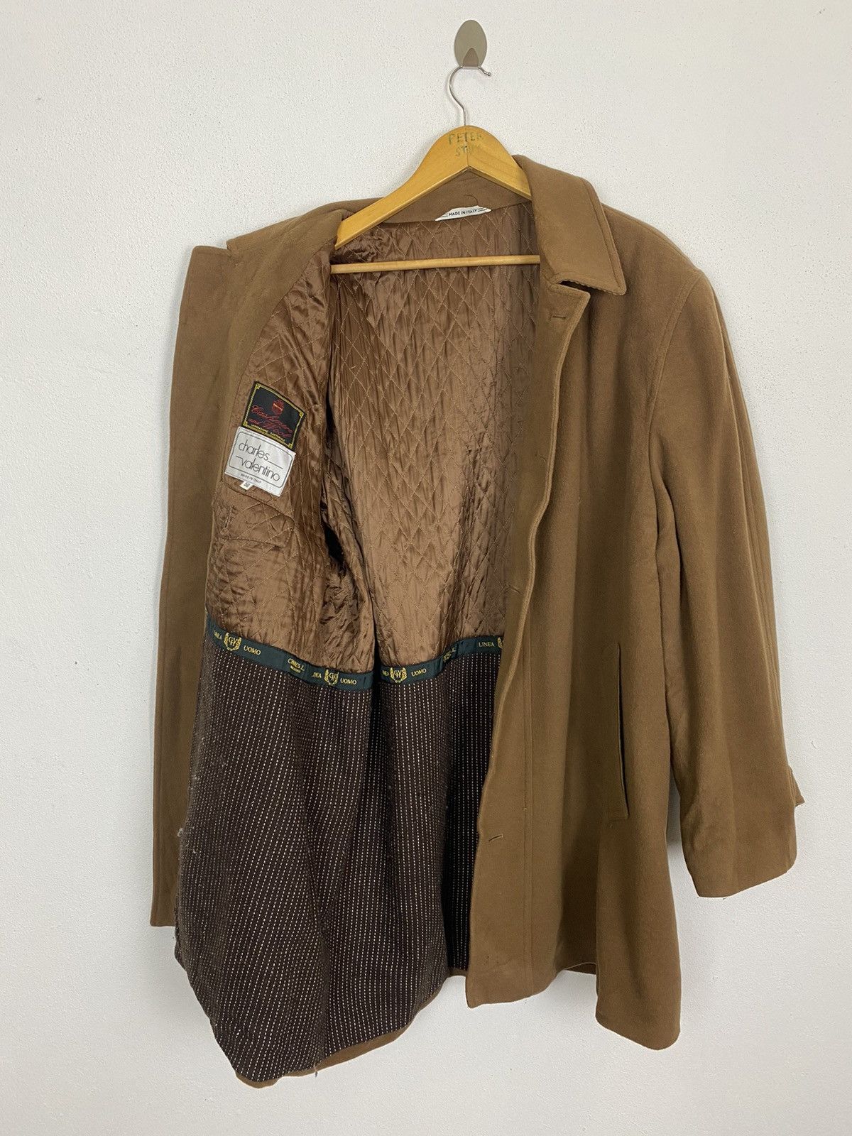 Linea GK123 CHARLES VALENTINO MADE IN ITALY CASHMERE WOOL JACKET Size US XL / EU 56 / 4 - 5 Thumbnail