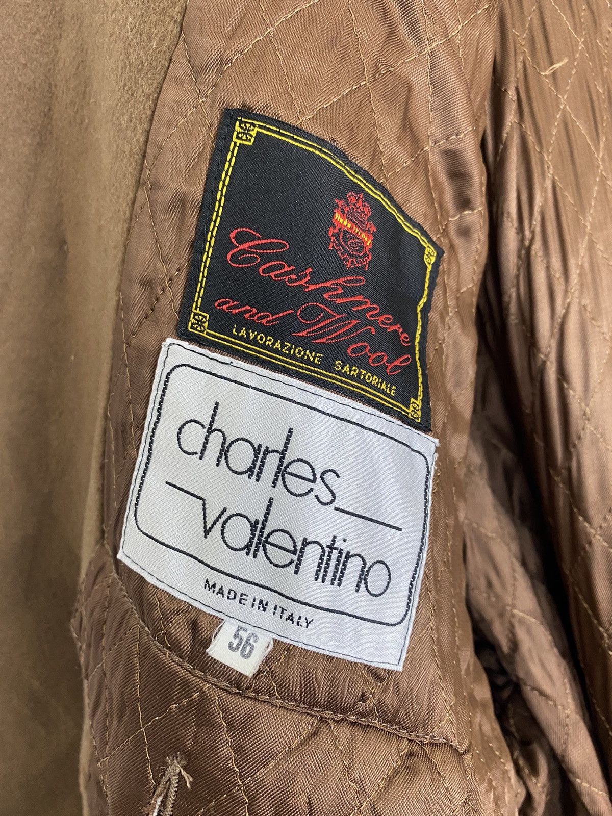 Linea GK123 CHARLES VALENTINO MADE IN ITALY CASHMERE WOOL JACKET Size US XL / EU 56 / 4 - 8 Thumbnail