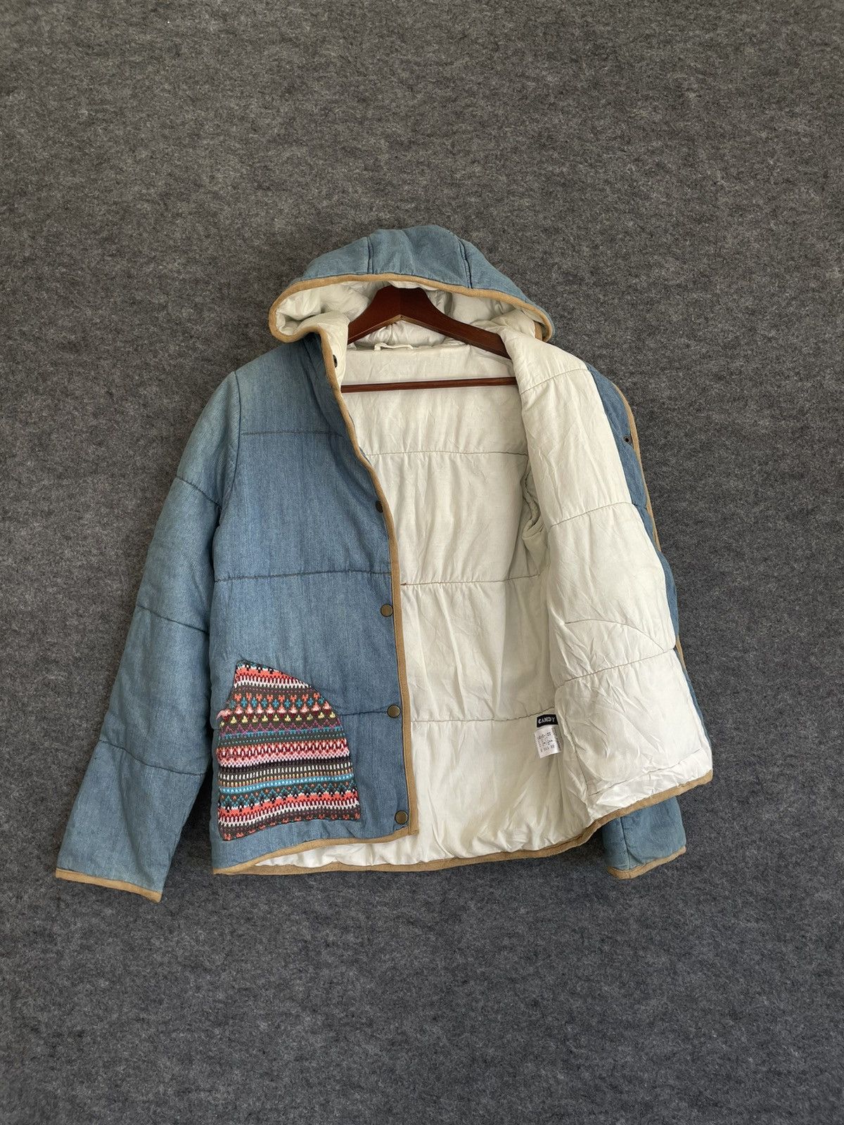 Japanese Brand FRANTI CANDY QUILTED BORO JACKET Size US S / EU 44-46 / 1 - 5 Thumbnail