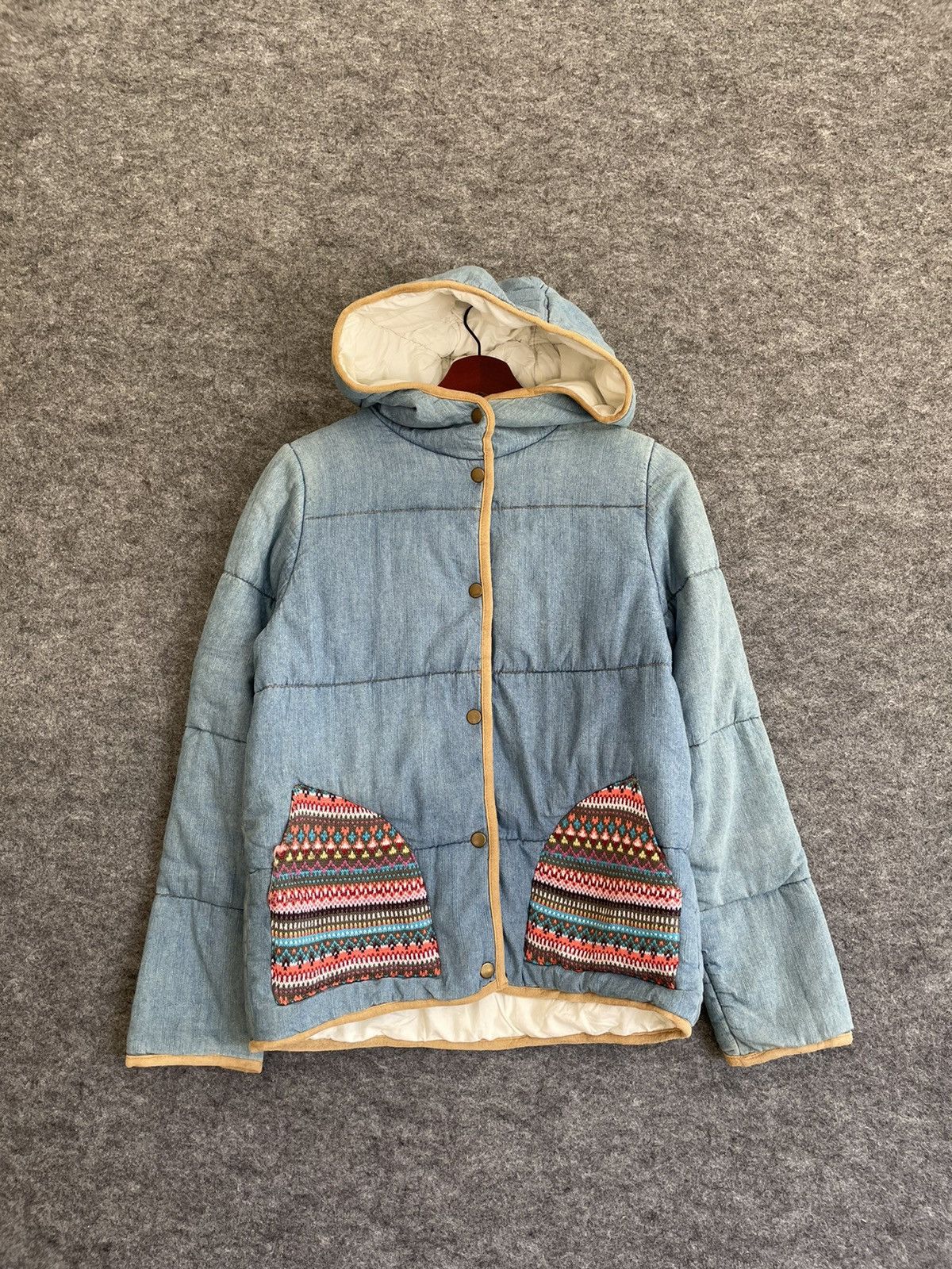Japanese Brand FRANTI CANDY QUILTED BORO JACKET Size US S / EU 44-46 / 1 - 1 Thumbnail