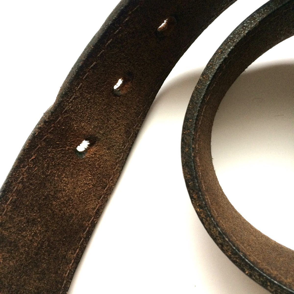 Diesel Final Price🔥 VINTAGE Y2K DIESEL LEATHER BELT Size ONE SIZE - 4 Thumbnail