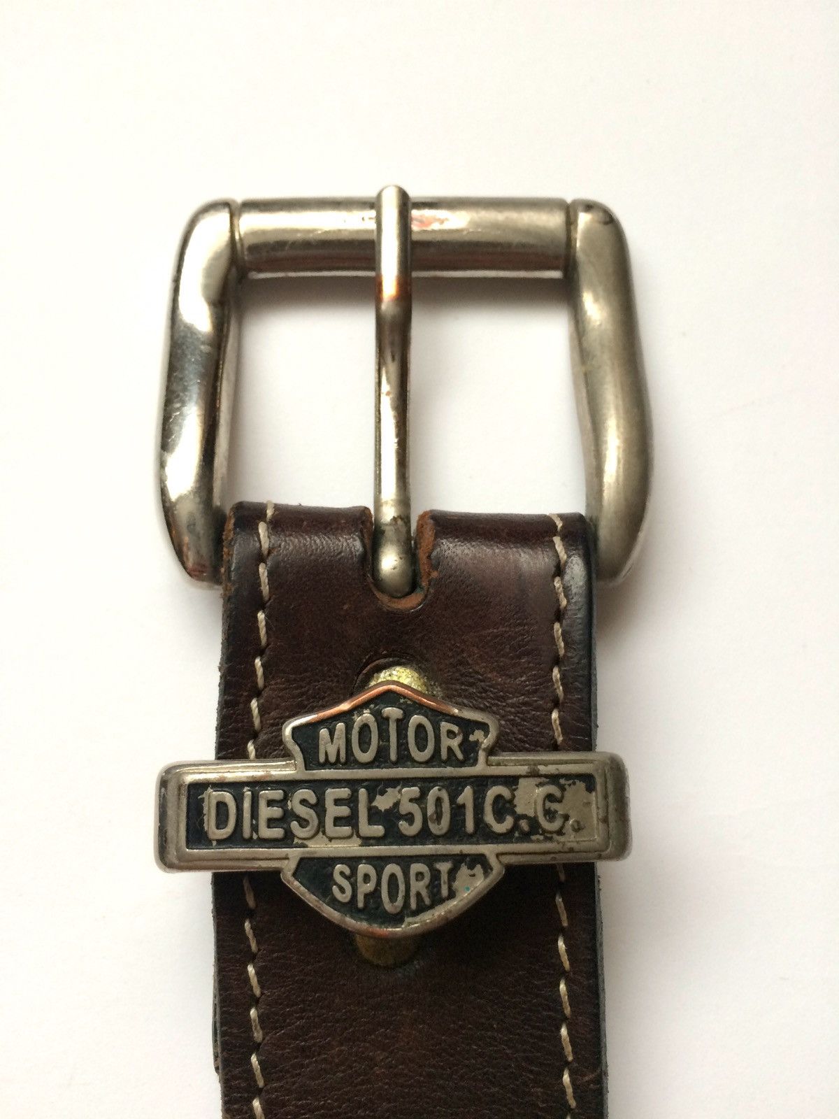 Diesel Final Price🔥 VINTAGE Y2K DIESEL LEATHER BELT Size ONE SIZE - 1 Thumbnail