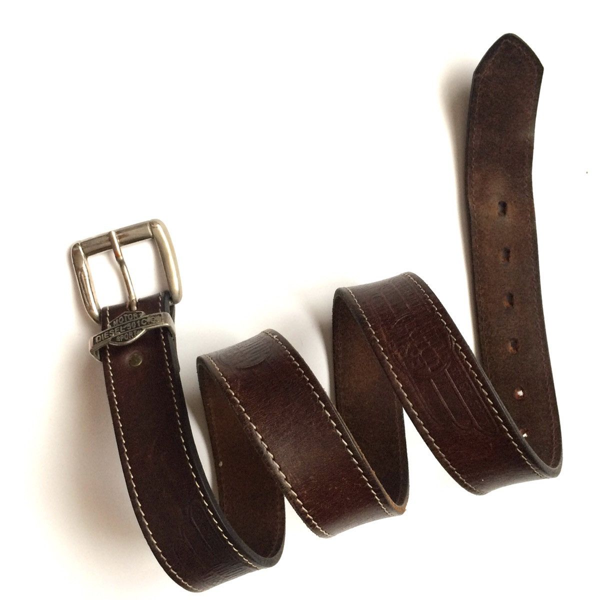 Diesel Final Price🔥 VINTAGE Y2K DIESEL LEATHER BELT Size ONE SIZE - 2 Thumbnail