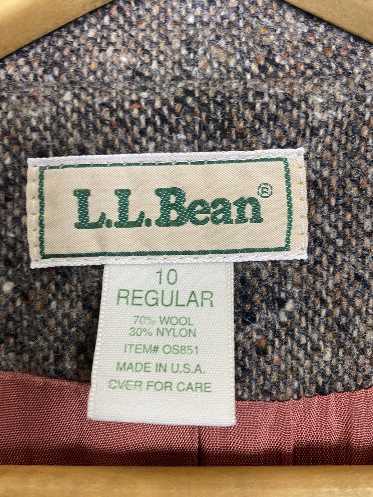 L.L. Bean × Vintage VINTAGE L.L BEAN MADE IN USA JACKET WOOL FABRIC- GK119 Size US L / EU 52-54 / 3 - 6 Thumbnail