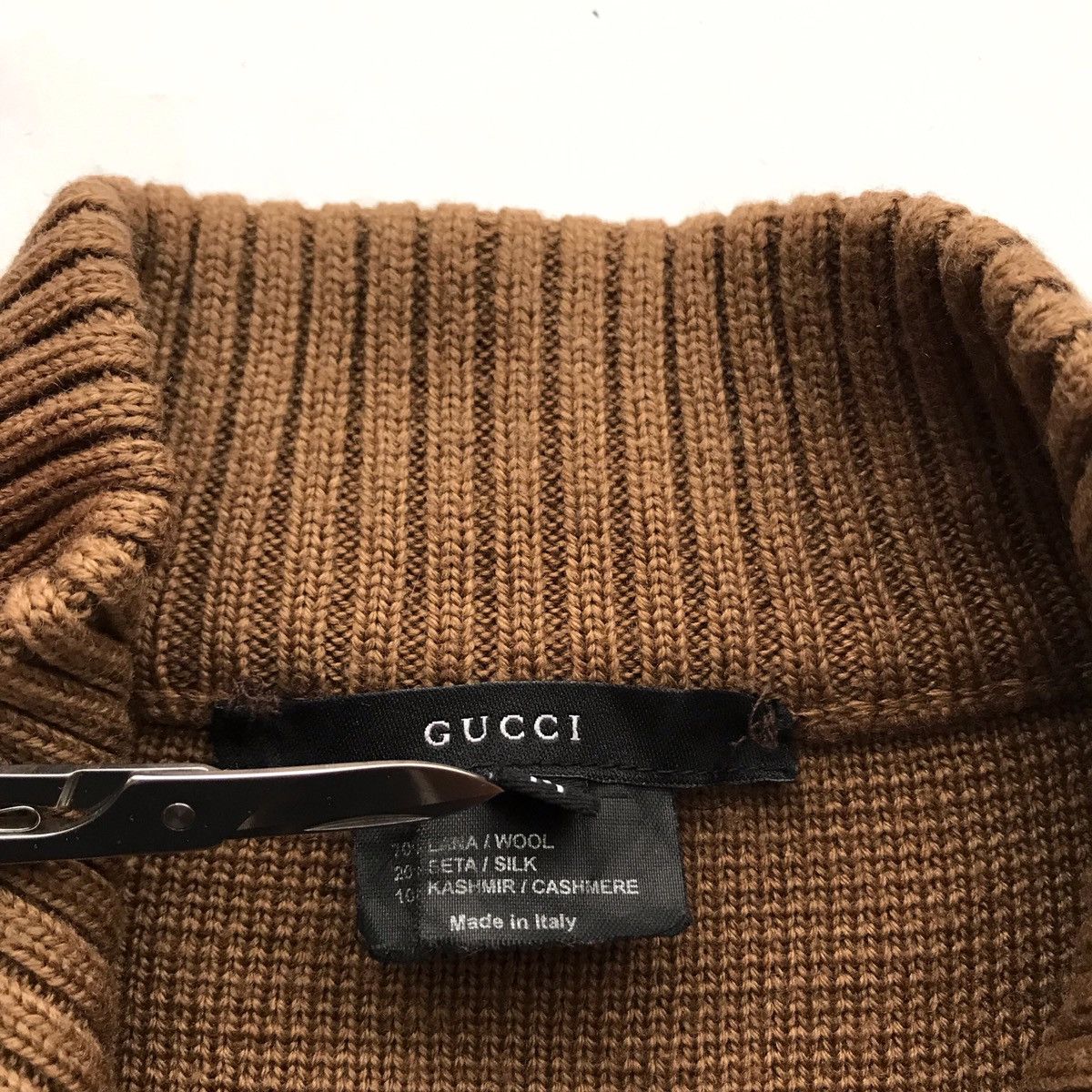 Gucci Final Price🔥VINTAGE GUCCI WOOL/CASHMERE ZIP CARDIGAN Size US M / EU 48-50 / 2 - 7 Thumbnail