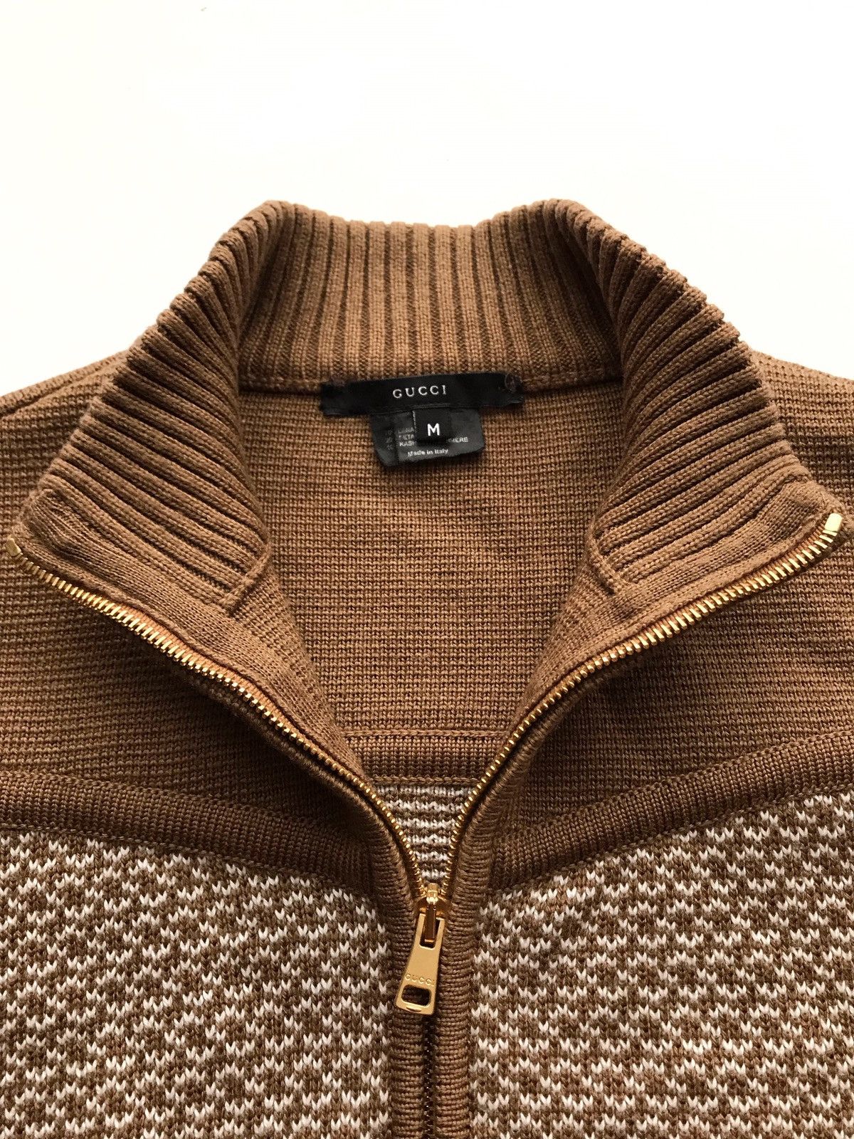 Gucci Final Price🔥VINTAGE GUCCI WOOL/CASHMERE ZIP CARDIGAN Size US M / EU 48-50 / 2 - 5 Thumbnail