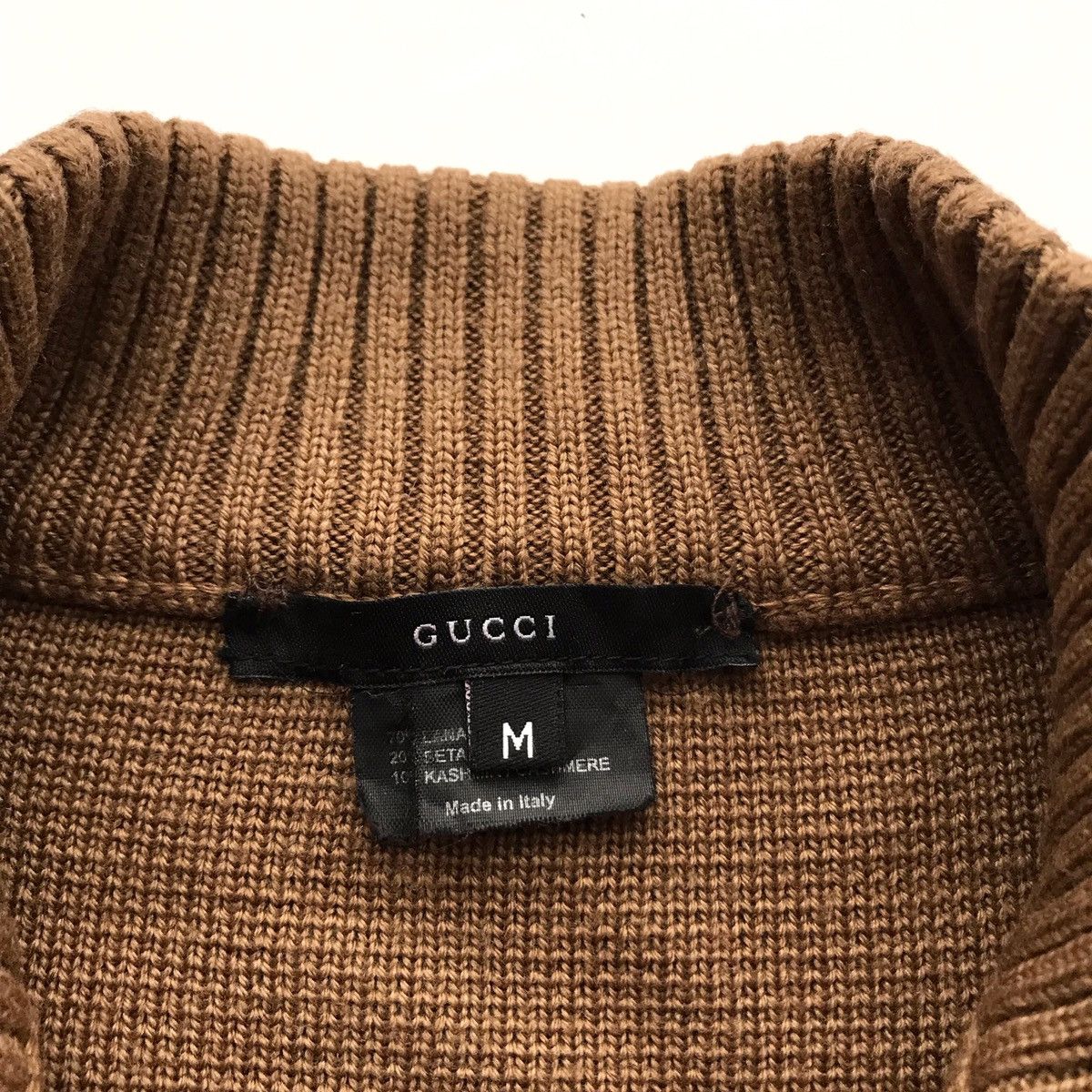 Gucci Final Price🔥VINTAGE GUCCI WOOL/CASHMERE ZIP CARDIGAN Size US M / EU 48-50 / 2 - 6 Thumbnail
