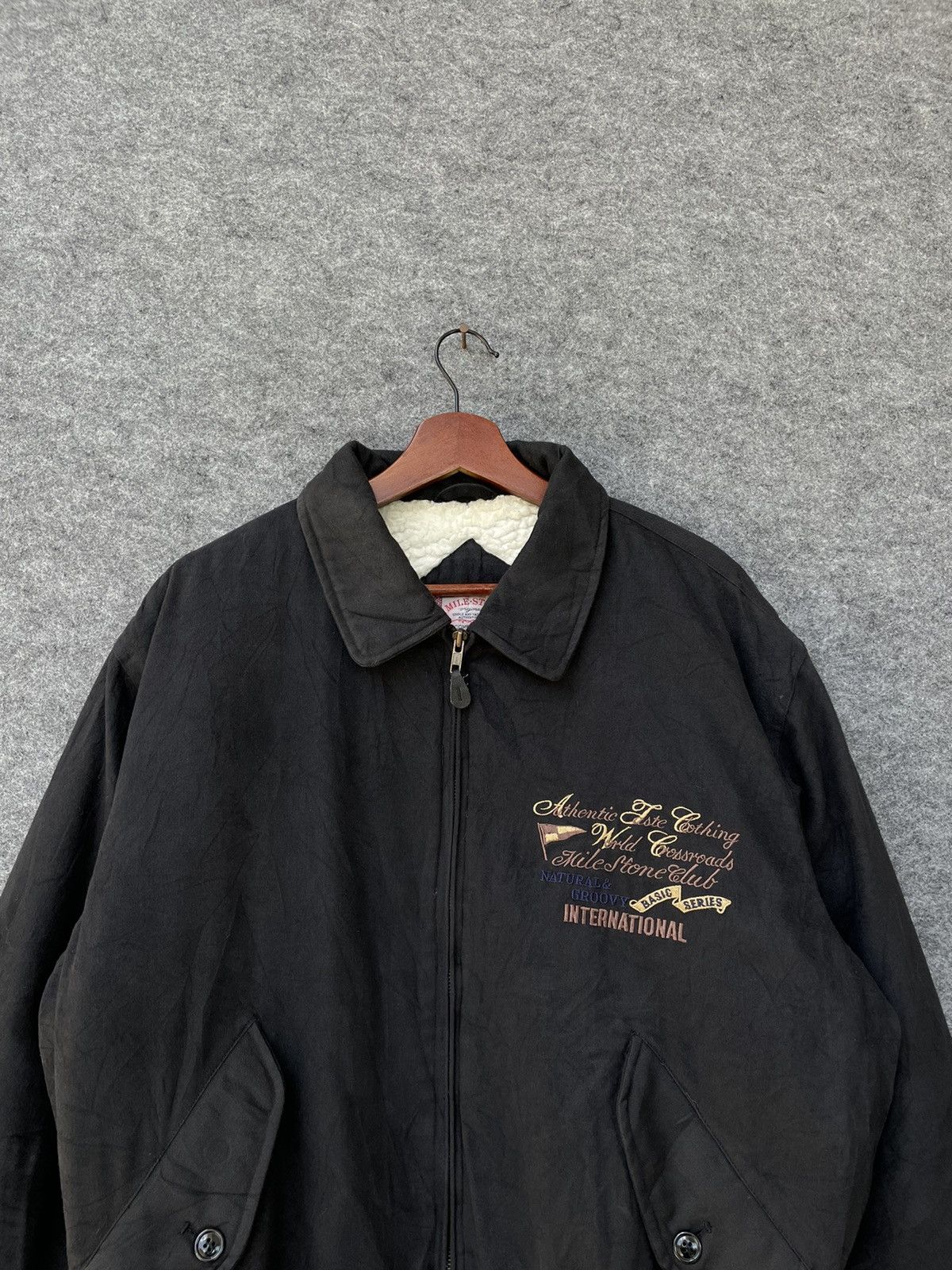 Japanese Brand × Vintage VINTAGE MILESTONE SHEARLING JACKET Size US L / EU 52-54 / 3 - 4 Thumbnail