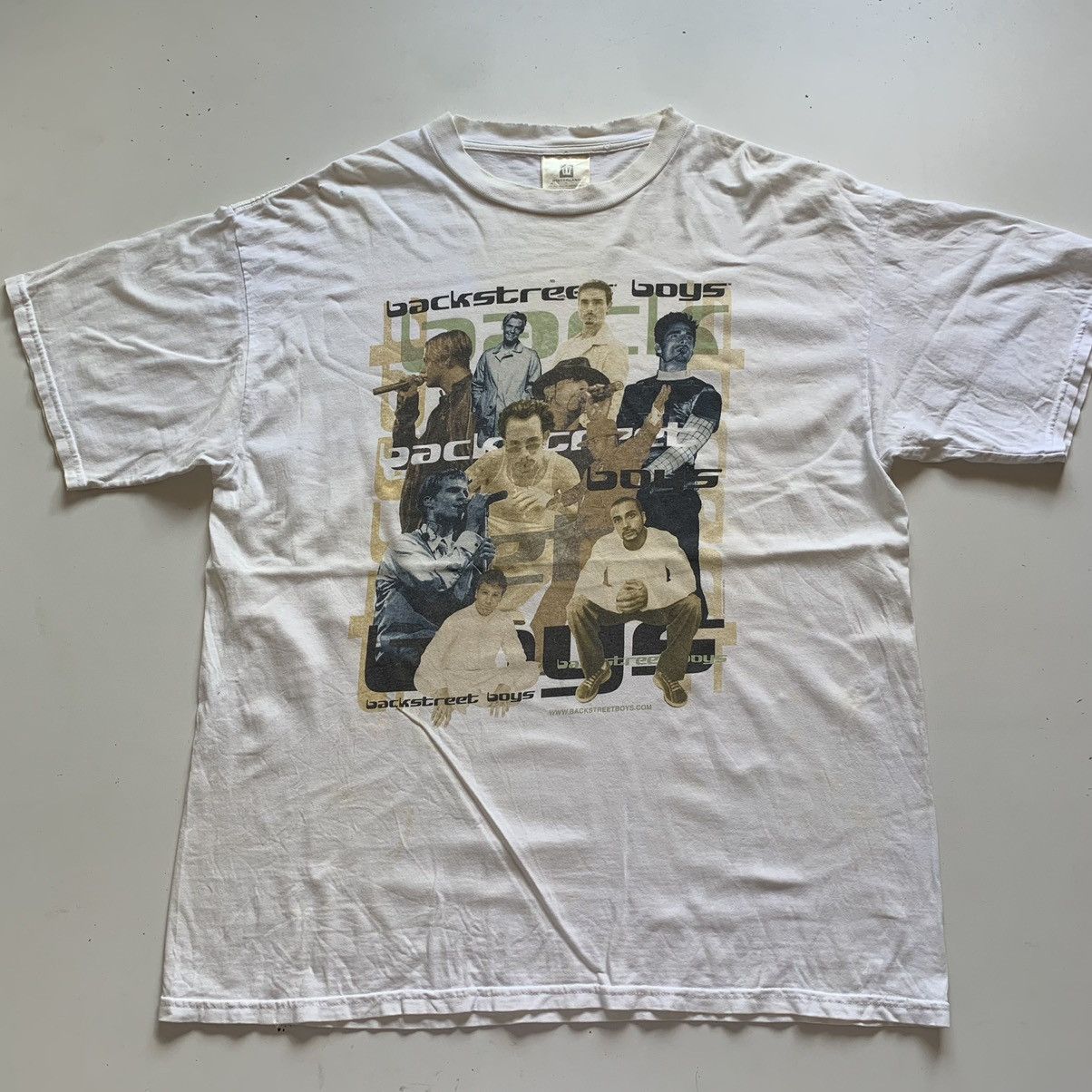 Vintage 1990s Backstreet Boys Graphic Band T Shirt Men's XL