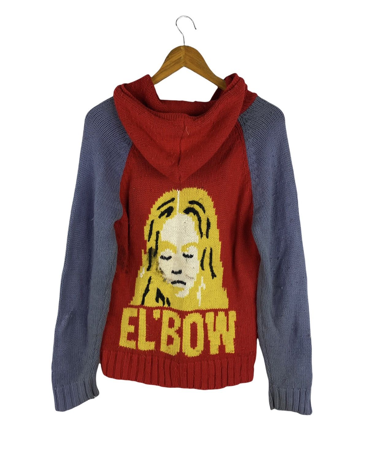 Japanese Brand × Vintage 🔥SALE🔥EL’BOW KNITED HOODIE JACKET HYSTERIC DESIGN Size US M / EU 48-50 / 2 - 1 Thumbnail