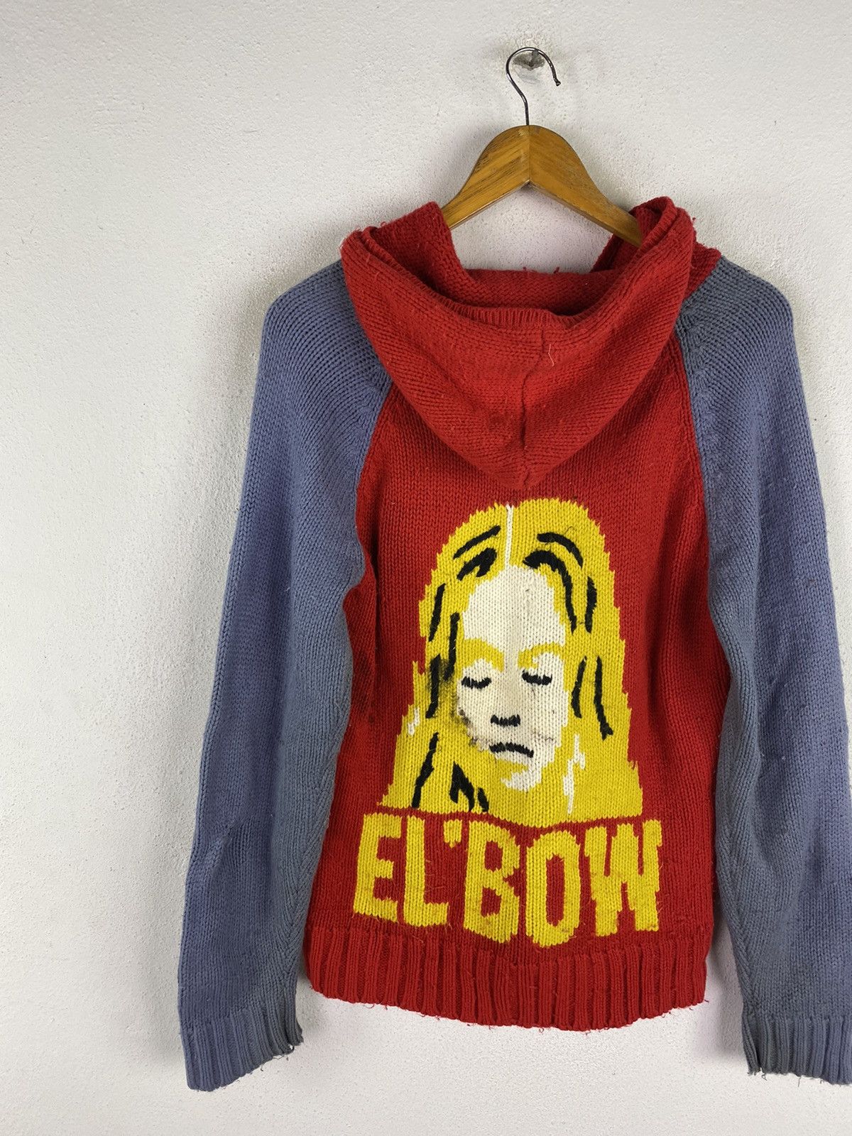 Japanese Brand × Vintage 🔥SALE🔥EL’BOW KNITED HOODIE JACKET HYSTERIC DESIGN Size US M / EU 48-50 / 2 - 4 Thumbnail