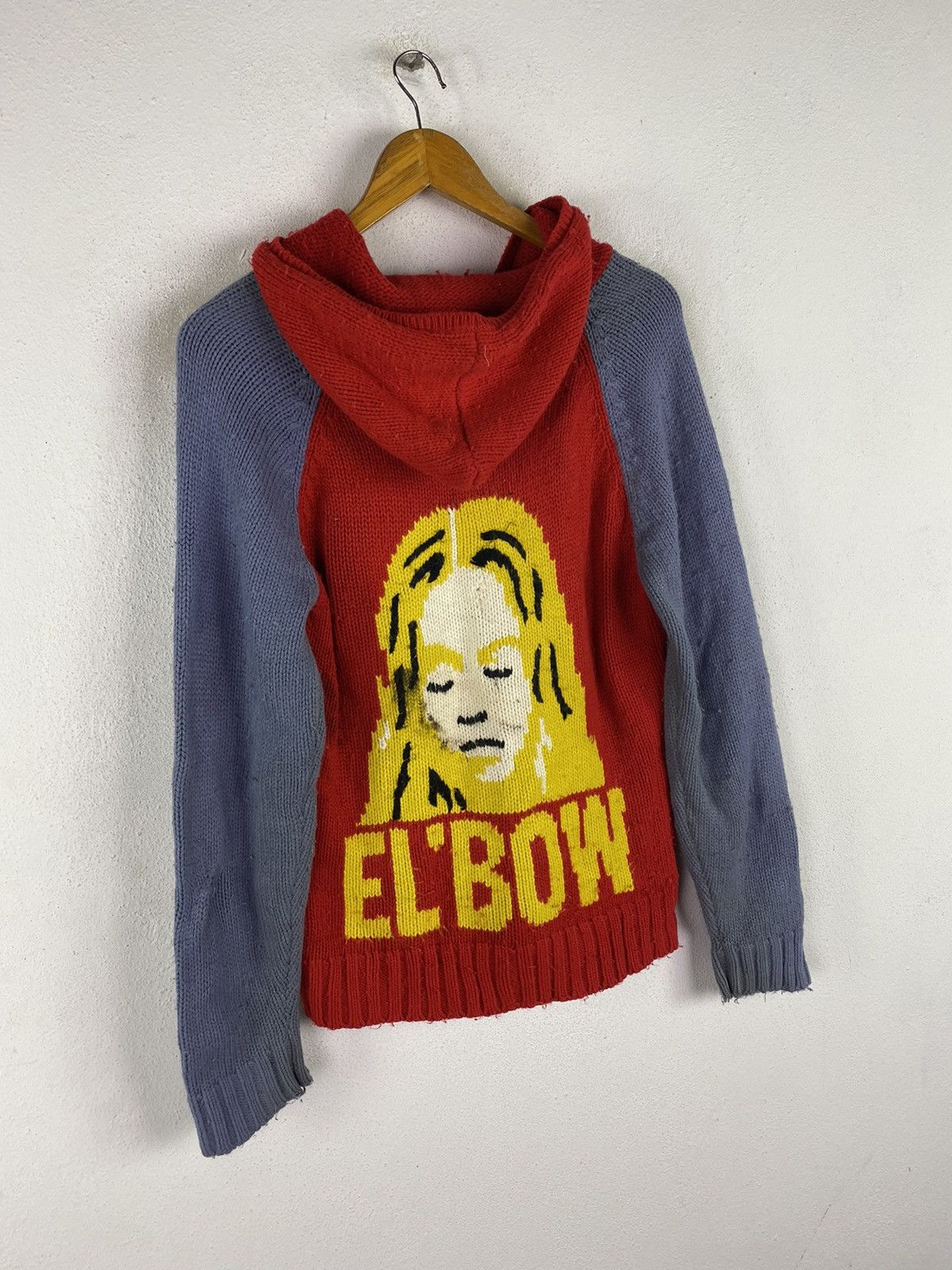 Japanese Brand × Vintage 🔥SALE🔥EL’BOW KNITED HOODIE JACKET HYSTERIC DESIGN Size US M / EU 48-50 / 2 - 3 Thumbnail
