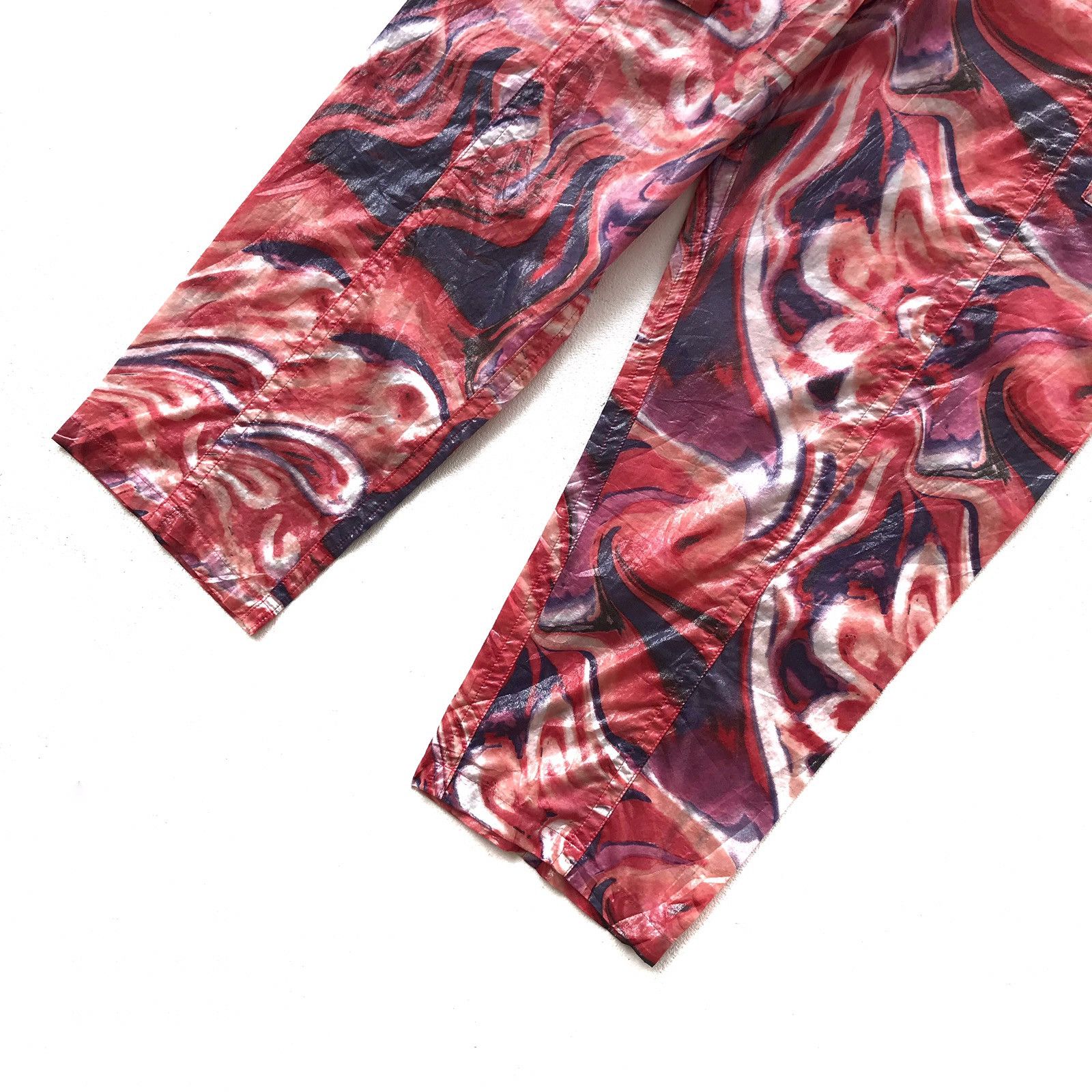 Armani Italian Luxury Fashion Classic Paperthin Dyed Cropped Pant Size US 36 / EU 52 - 4 Thumbnail