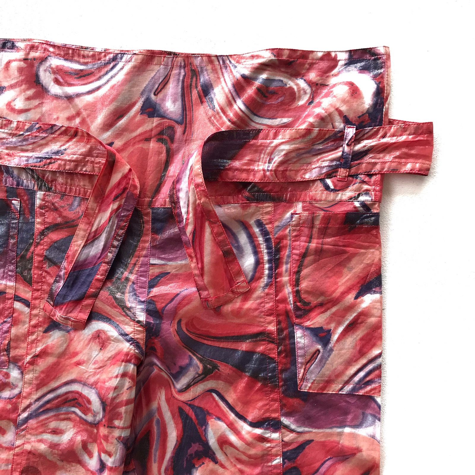 Armani Italian Luxury Fashion Classic Paperthin Dyed Cropped Pant Size US 36 / EU 52 - 3 Thumbnail