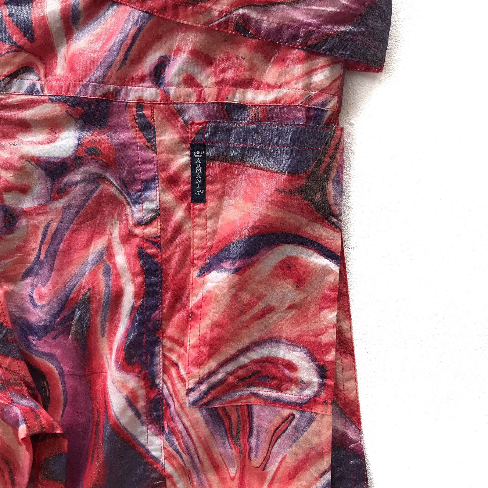 Armani Italian Luxury Fashion Classic Paperthin Dyed Cropped Pant Size US 36 / EU 52 - 7 Thumbnail