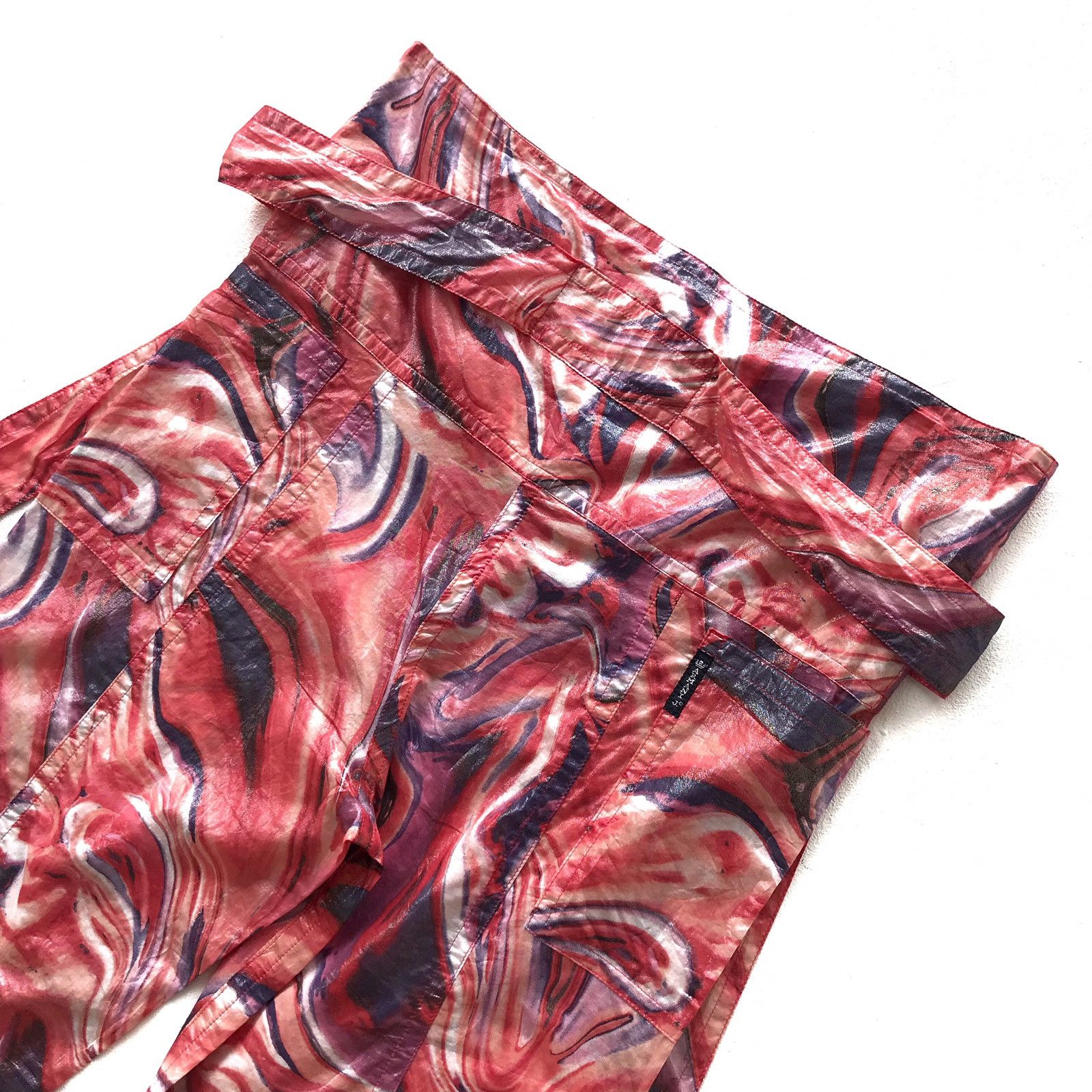 Armani Italian Luxury Fashion Classic Paperthin Dyed Cropped Pant Size US 36 / EU 52 - 6 Thumbnail