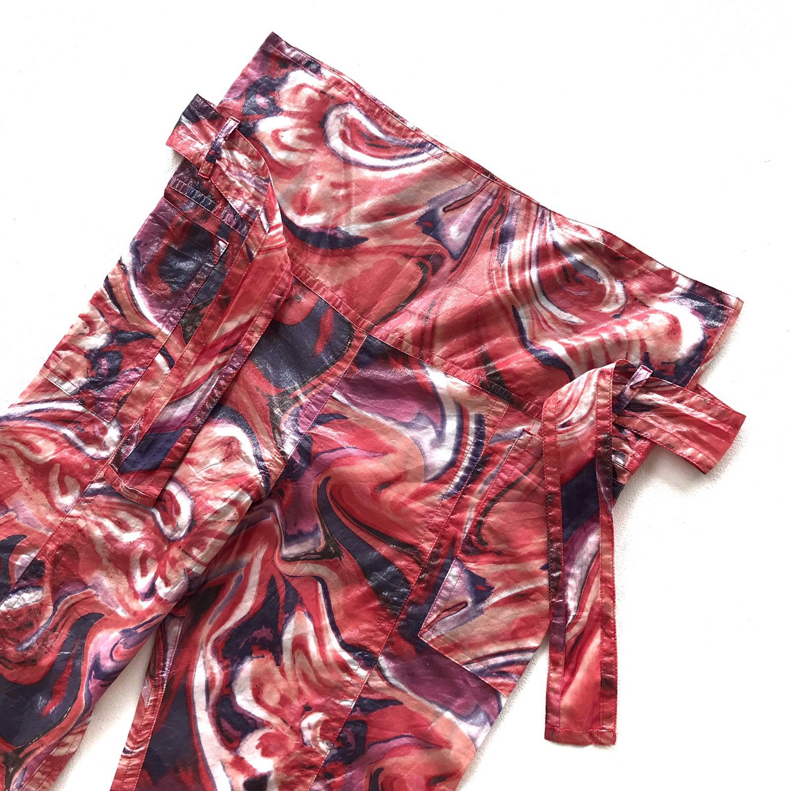 Armani Italian Luxury Fashion Classic Paperthin Dyed Cropped Pant Size US 36 / EU 52 - 2 Thumbnail