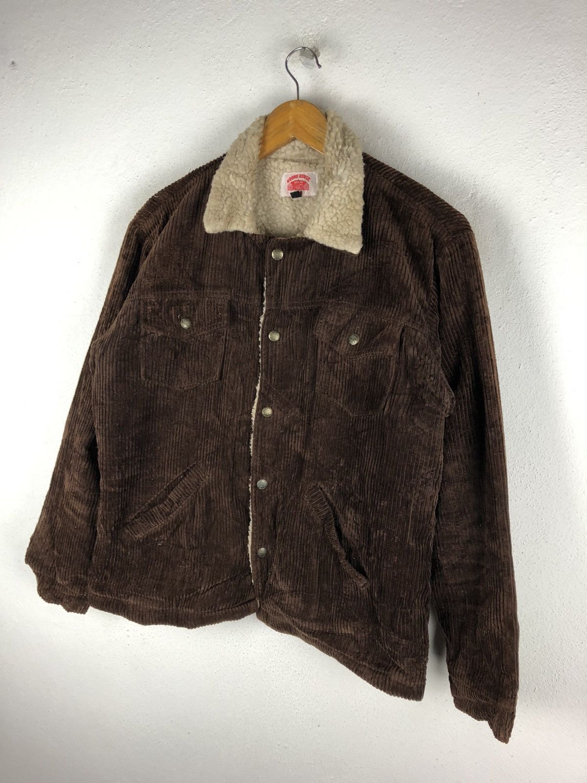 Vintage ROUND HOUSE BRAND TRUCKER JACKET WITH SHERLING LINING Size US M / EU 48-50 / 2 - 4 Thumbnail