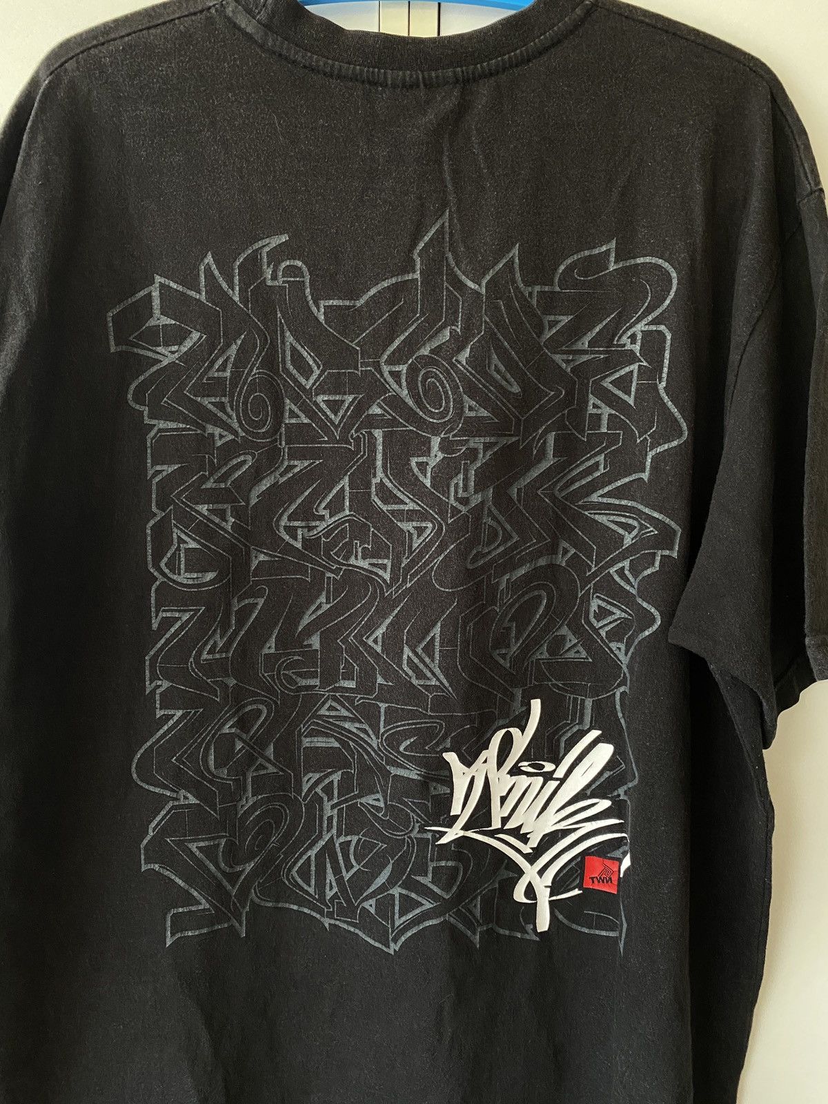 Designer × Japanese Brand LETTERS PRINT THE WORTH NOW T SHIRT Size US XL / EU 56 / 4 - 5 Thumbnail