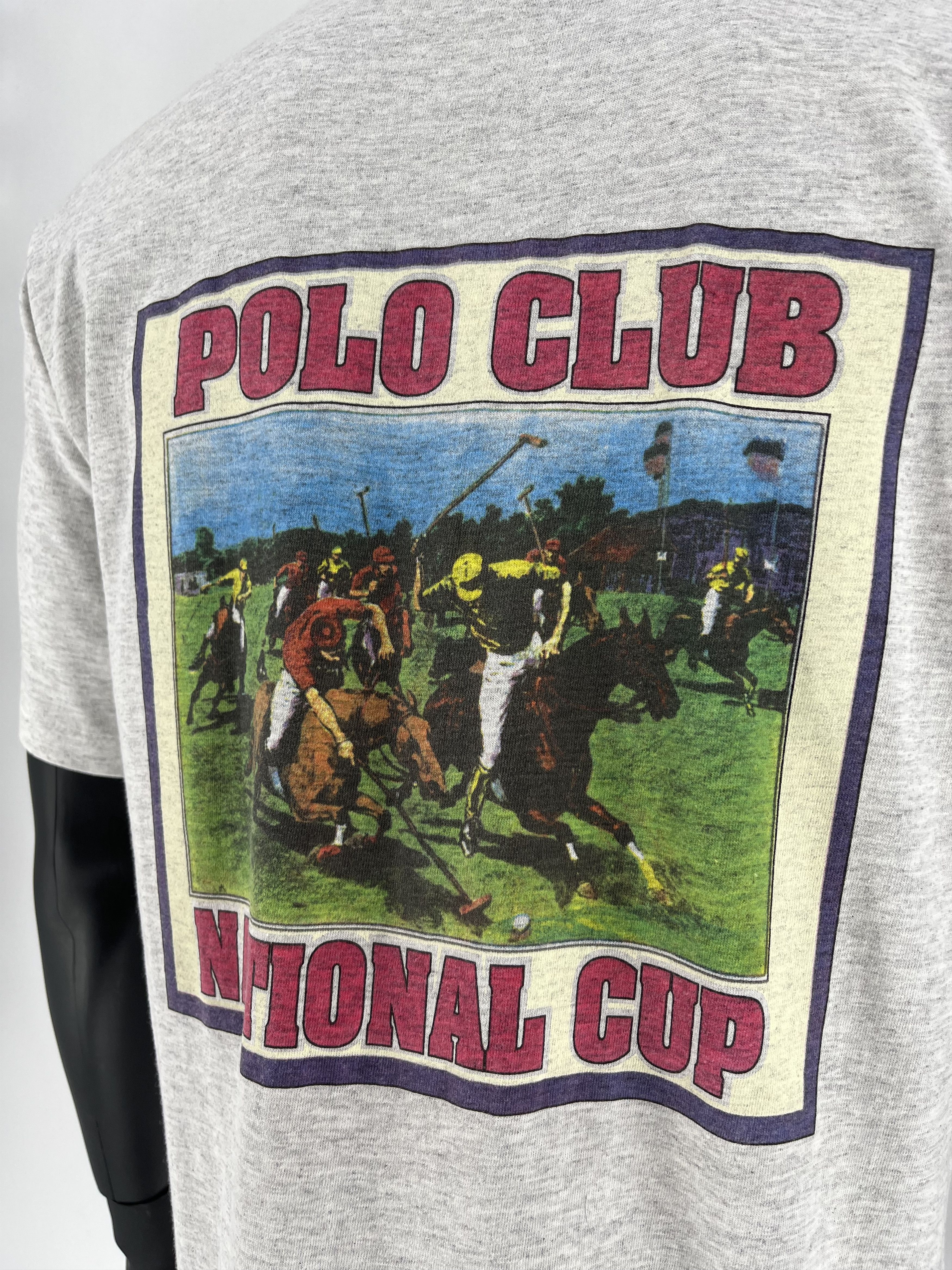 Beverly Hills Polo Club × Polo Ralph Lauren × U.S. Polo Assn. Vintage 90's Polo CLub Big Logo Copyrigt T-shirt Size US M / EU 48-50 / 2 - 11 Thumbnail