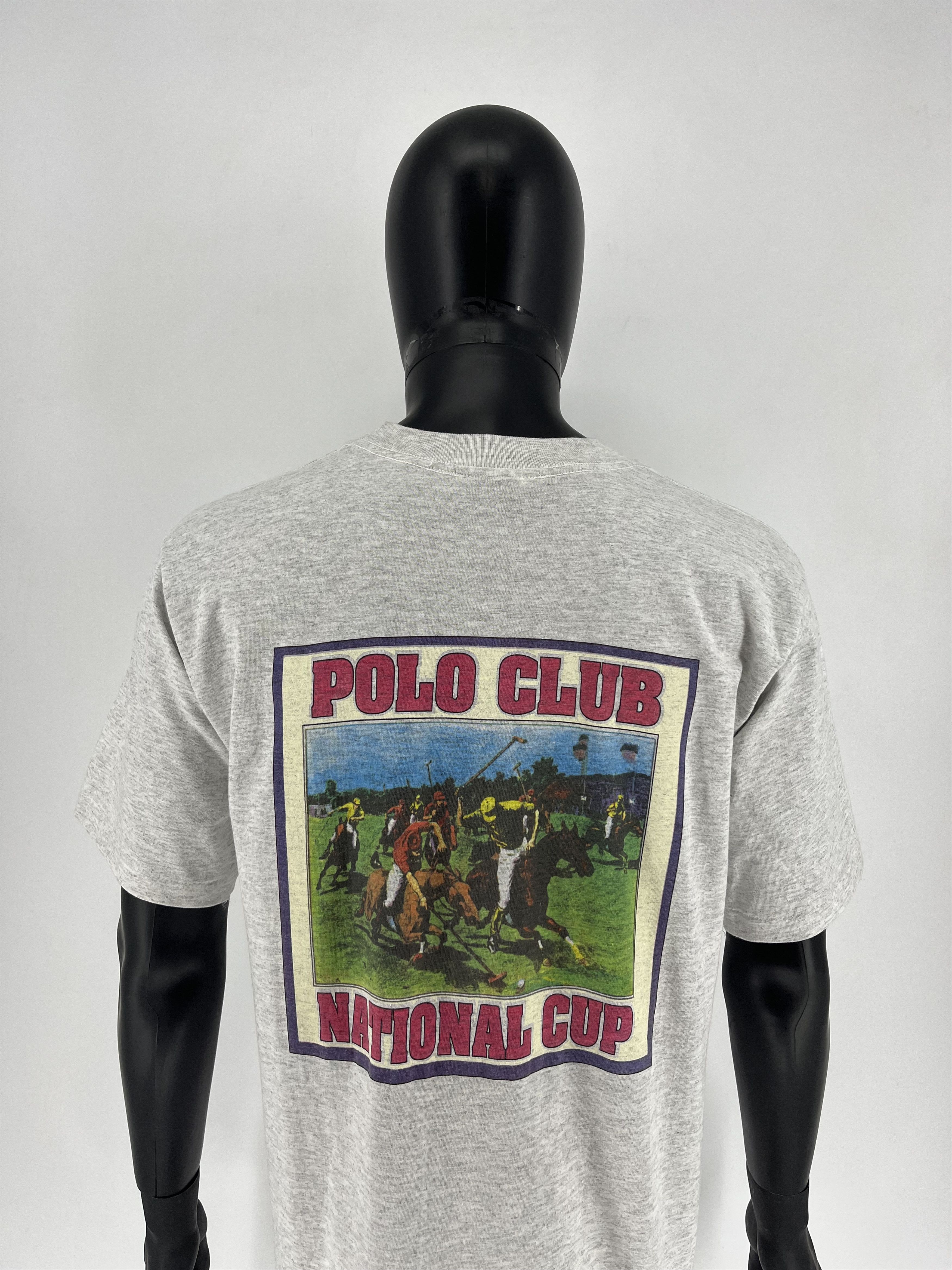 Beverly Hills Polo Club × Polo Ralph Lauren × U.S. Polo Assn. Vintage 90's Polo CLub Big Logo Copyrigt T-shirt Size US M / EU 48-50 / 2 - 1 Thumbnail