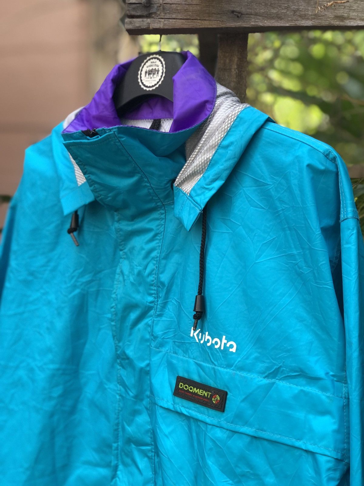 Japanese Brand Vintage 90's Windbreaker Waterproof by Doqment Size US L / EU 52-54 / 3 - 2 Thumbnail