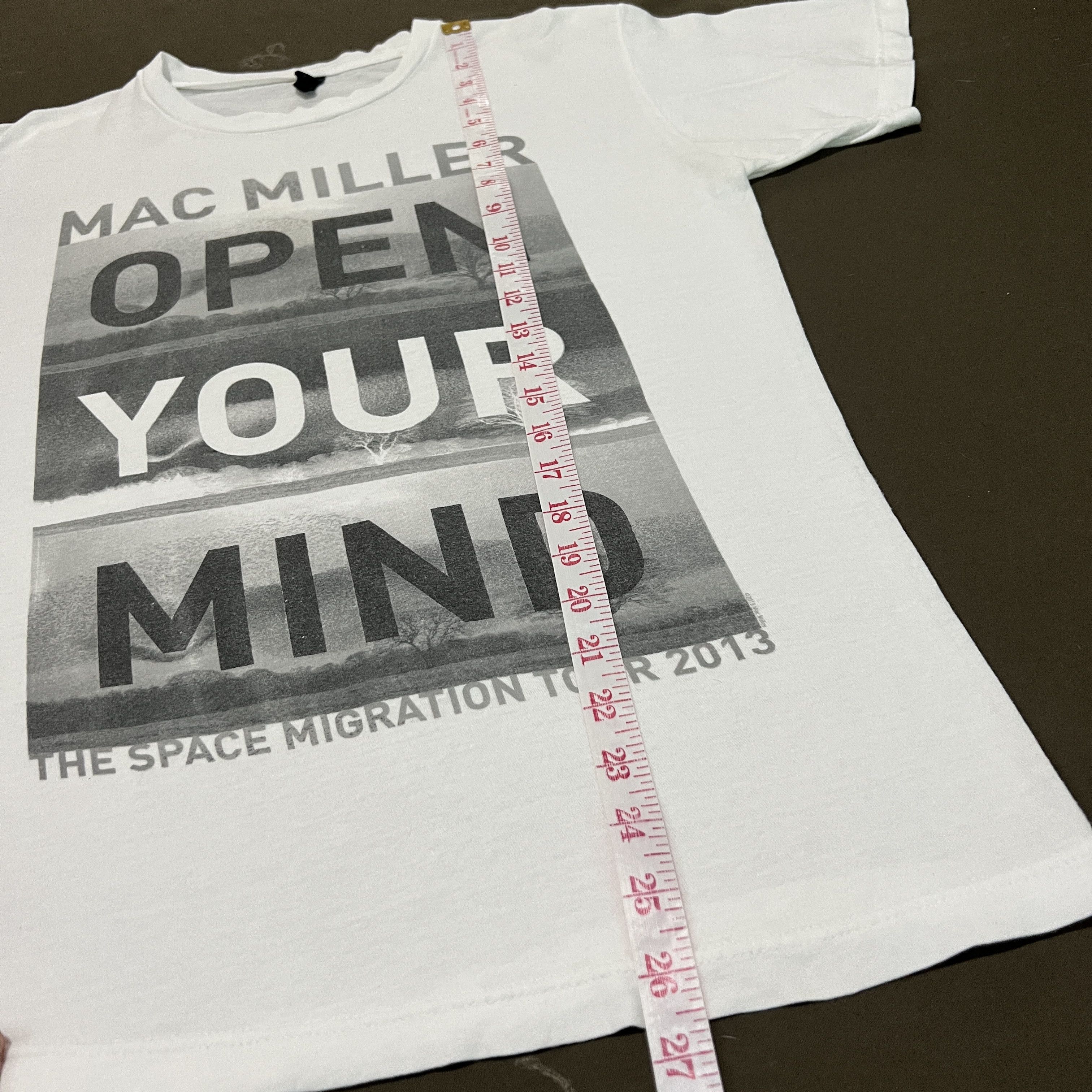 Band Tees × Mac Miller × Rap Tees 2013 Mac Miller open your mind Tour Promo Tee Shirt Size US M / EU 48-50 / 2 - 7 Thumbnail