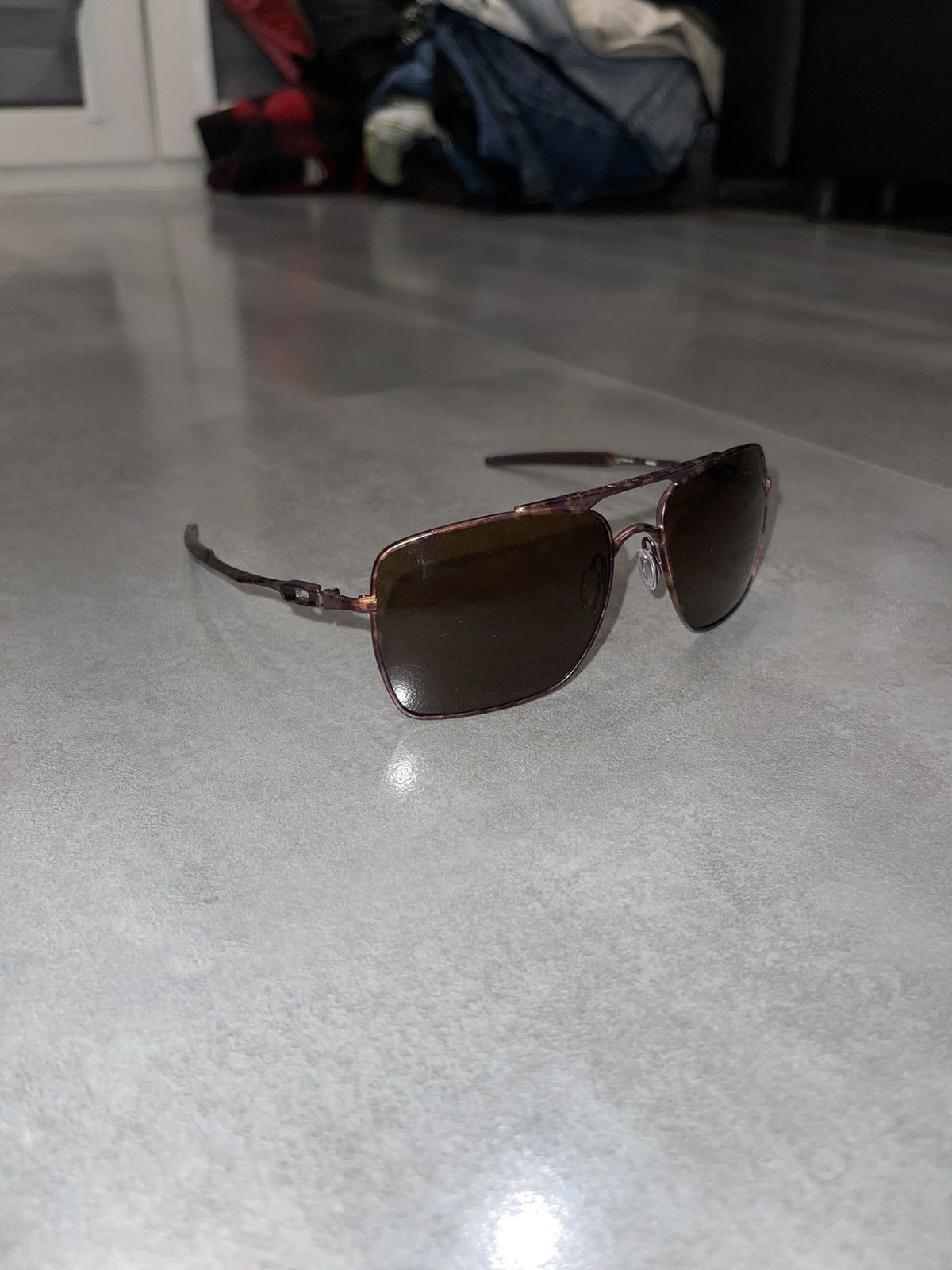 Oakley Oakley OO4061-08 "DEVIATION" Rose Gold Marble Sunglasses Size ONE SIZE - 3 Thumbnail