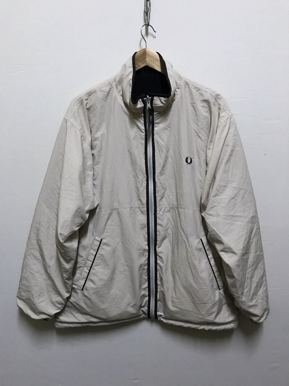 Fred Perry Japan 90s Fred Perry Jacket Reversible Embroidery Logo Size US XL / EU 56 / 4 - 1 Thumbnail