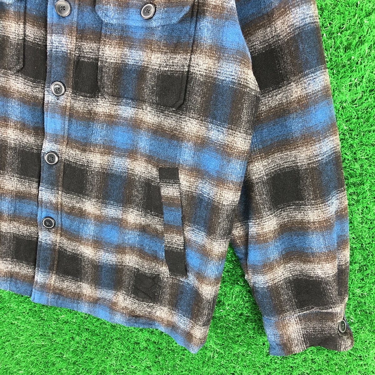 Uniqlo Uniqlo Wool Flannel Shadow Plaid Checker Quilted Lining Size US L / EU 52-54 / 3 - 3 Thumbnail