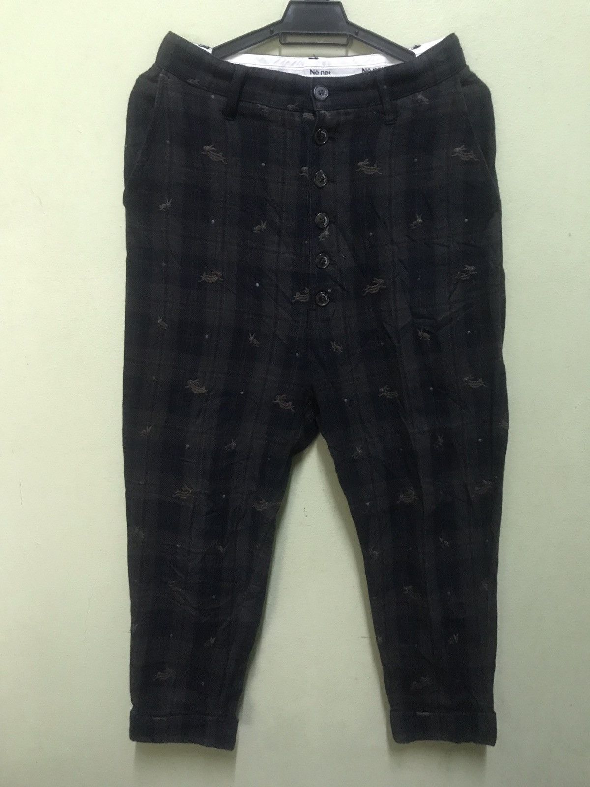 Ne-net By Issey Miyake Full Print Pant Design Japan