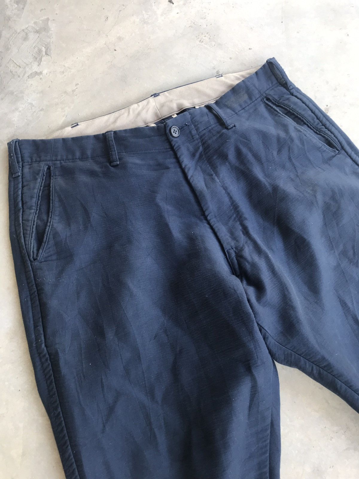 United Arrows United Arrows Trousers Garment Wash Blue Size US 38 / EU 54 - 2 Thumbnail