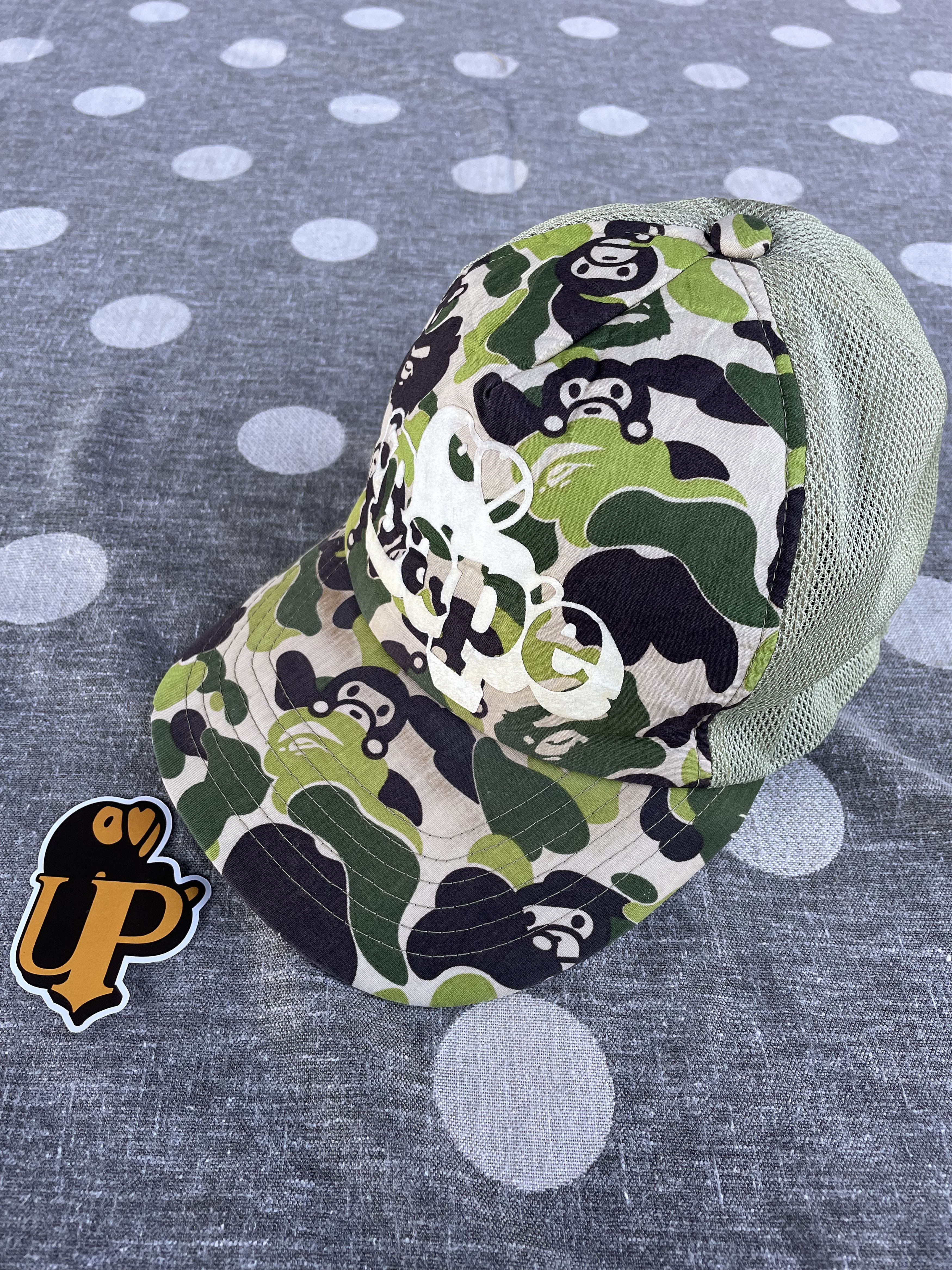Bape Bape Baby Milo ABC Camo Trucker Cap Size ONE SIZE - 3 Thumbnail