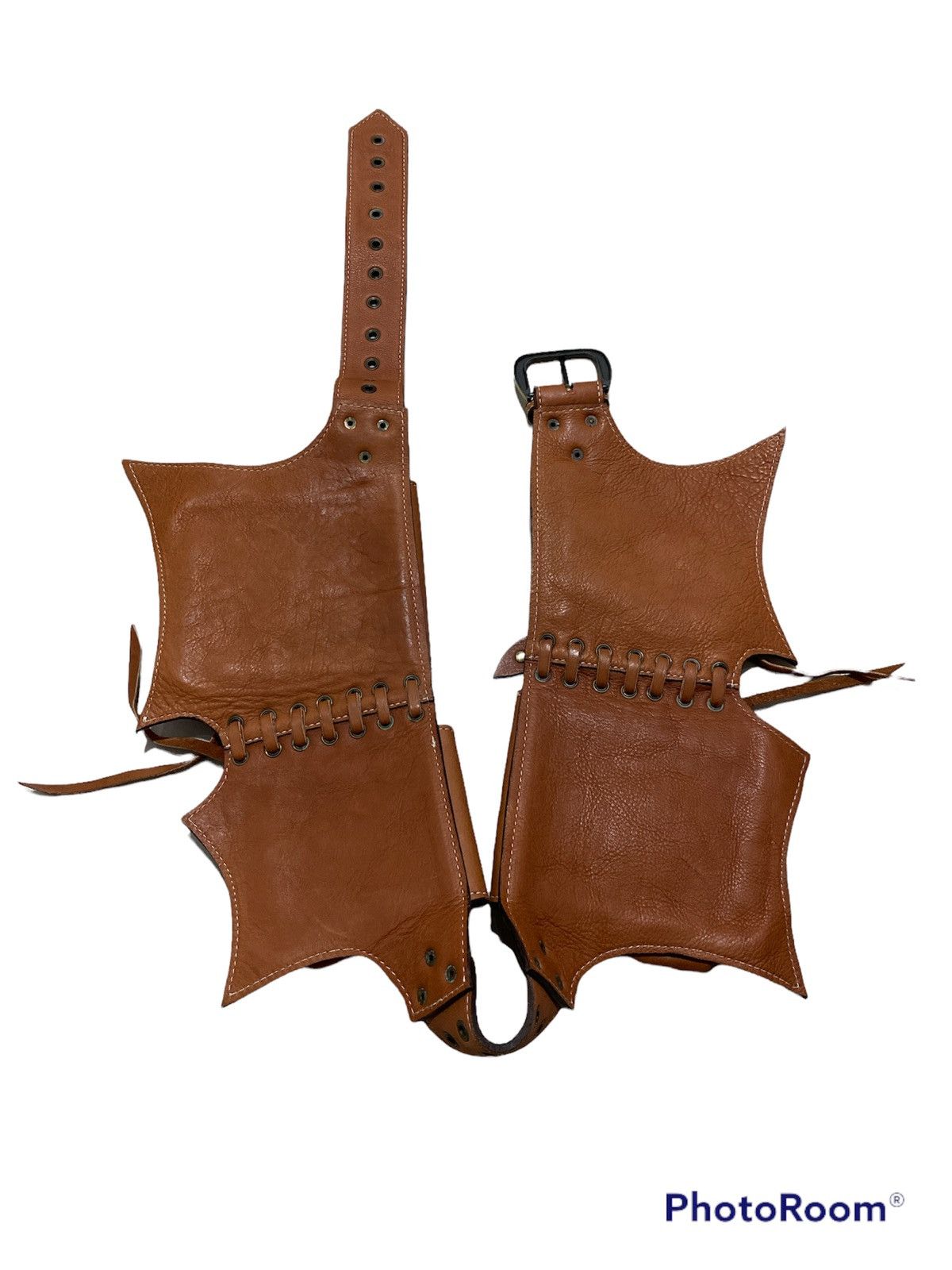 Cowboy Equipment Cowboys waist multipocket leather patina belt Size ONE SIZE - 5 Thumbnail