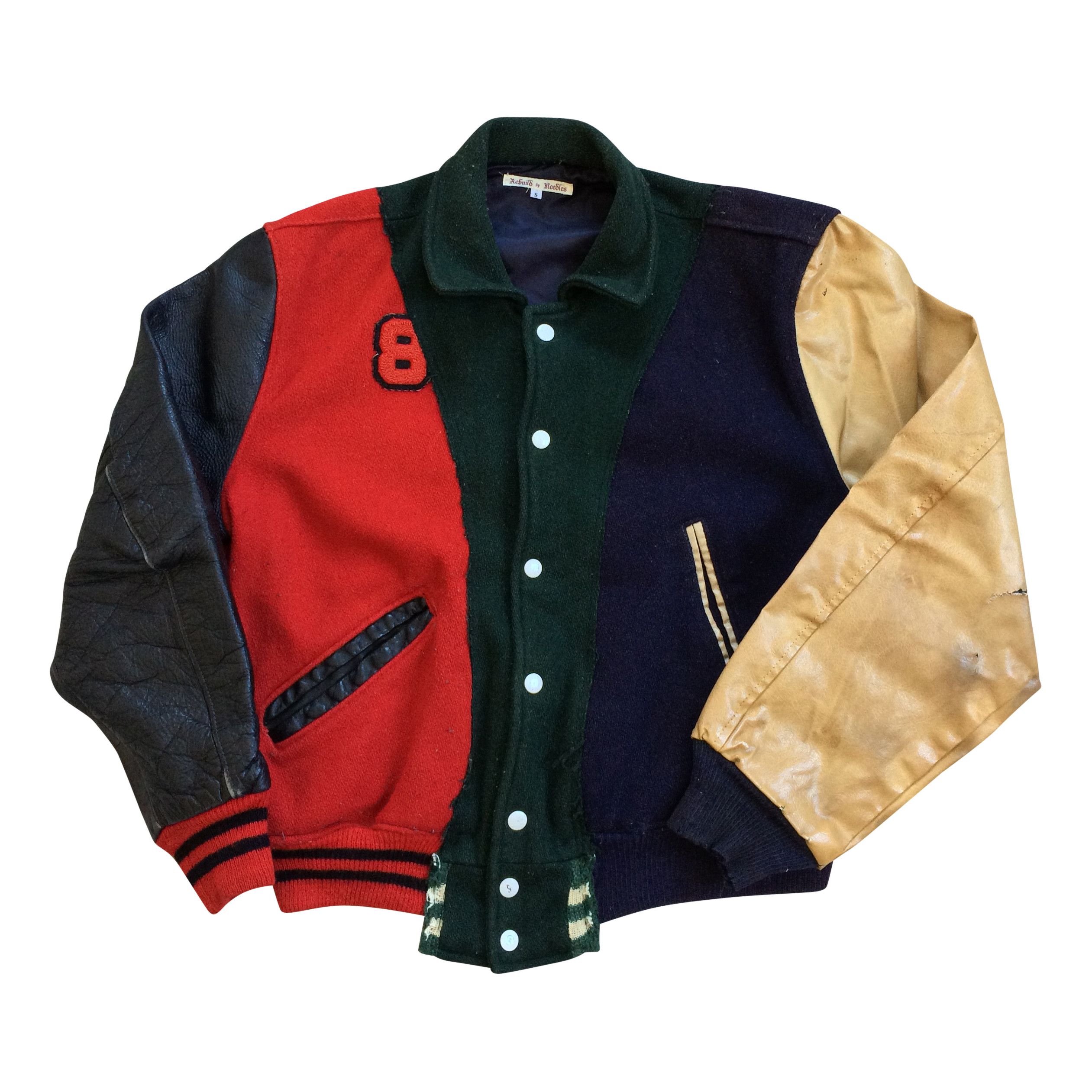 image of Rebuild By Needles Varsity Jacket in Mix, Men's (Size Small)