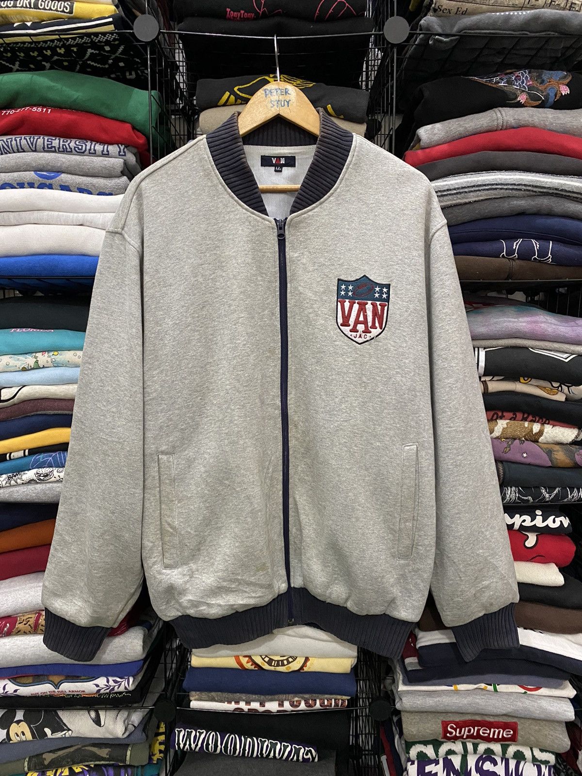 Van × Vintage VINTAGE VAN JAC VARSITY SWEATER STYLE Size US L / EU 52-54 / 3 - 3 Thumbnail