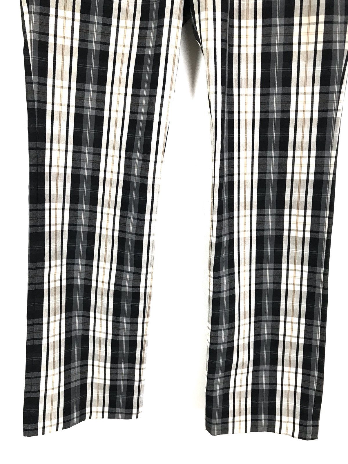 semanticdesign Japanese Brand SEMANTIC Checkered Plaid Multi Zipper Pants Size US 32 / EU 48 - 3 Thumbnail