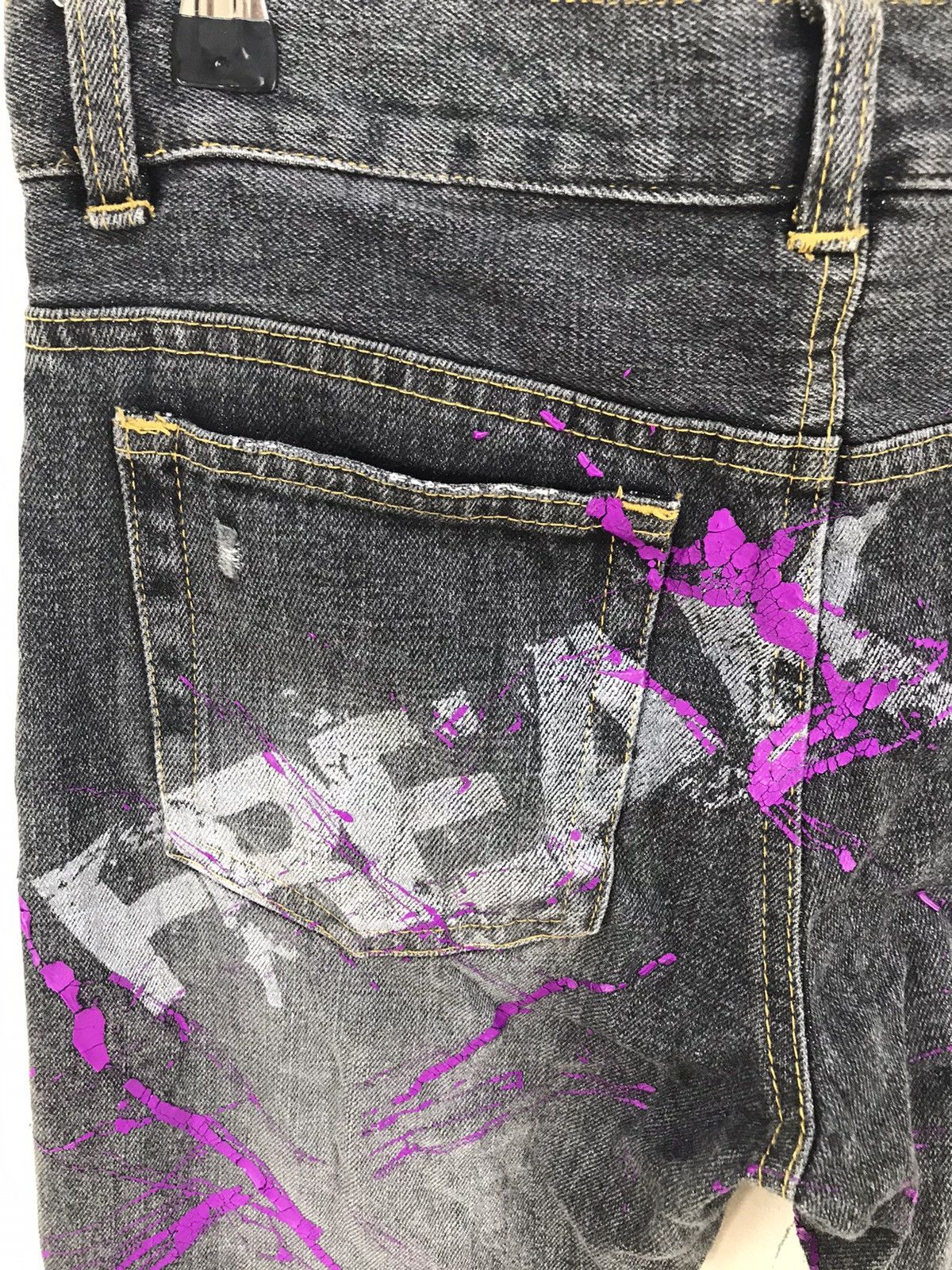 Seditionaries Vintage Y2k Sex Pot Revenge Patches Painted Denim Jeans Size US 30 / EU 46 - 10 Thumbnail