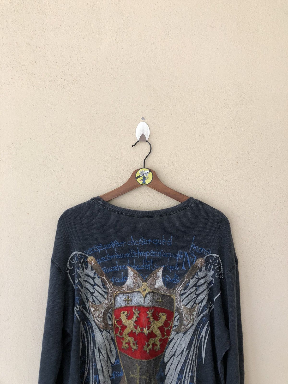 Vintage Knight Overprinted Long Sleeve Shirt Size US M / EU 48-50 / 2 - 3 Thumbnail
