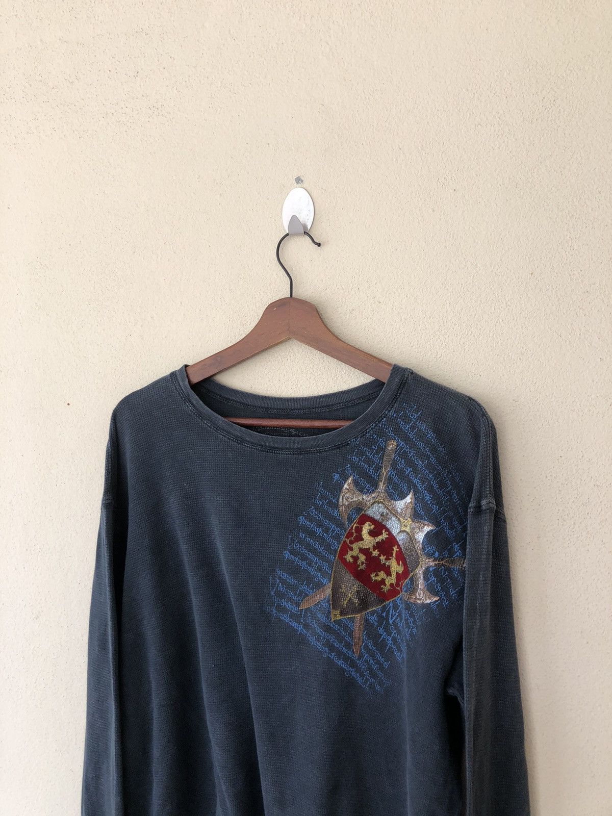 Vintage Knight Overprinted Long Sleeve Shirt Size US M / EU 48-50 / 2 - 5 Thumbnail