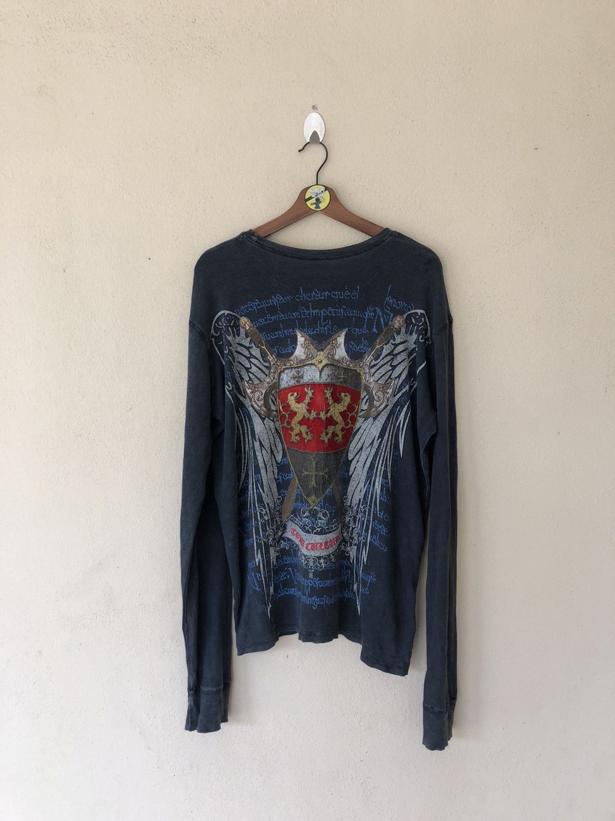 Vintage Knight Overprinted Long Sleeve Shirt Size US M / EU 48-50 / 2 - 6 Thumbnail