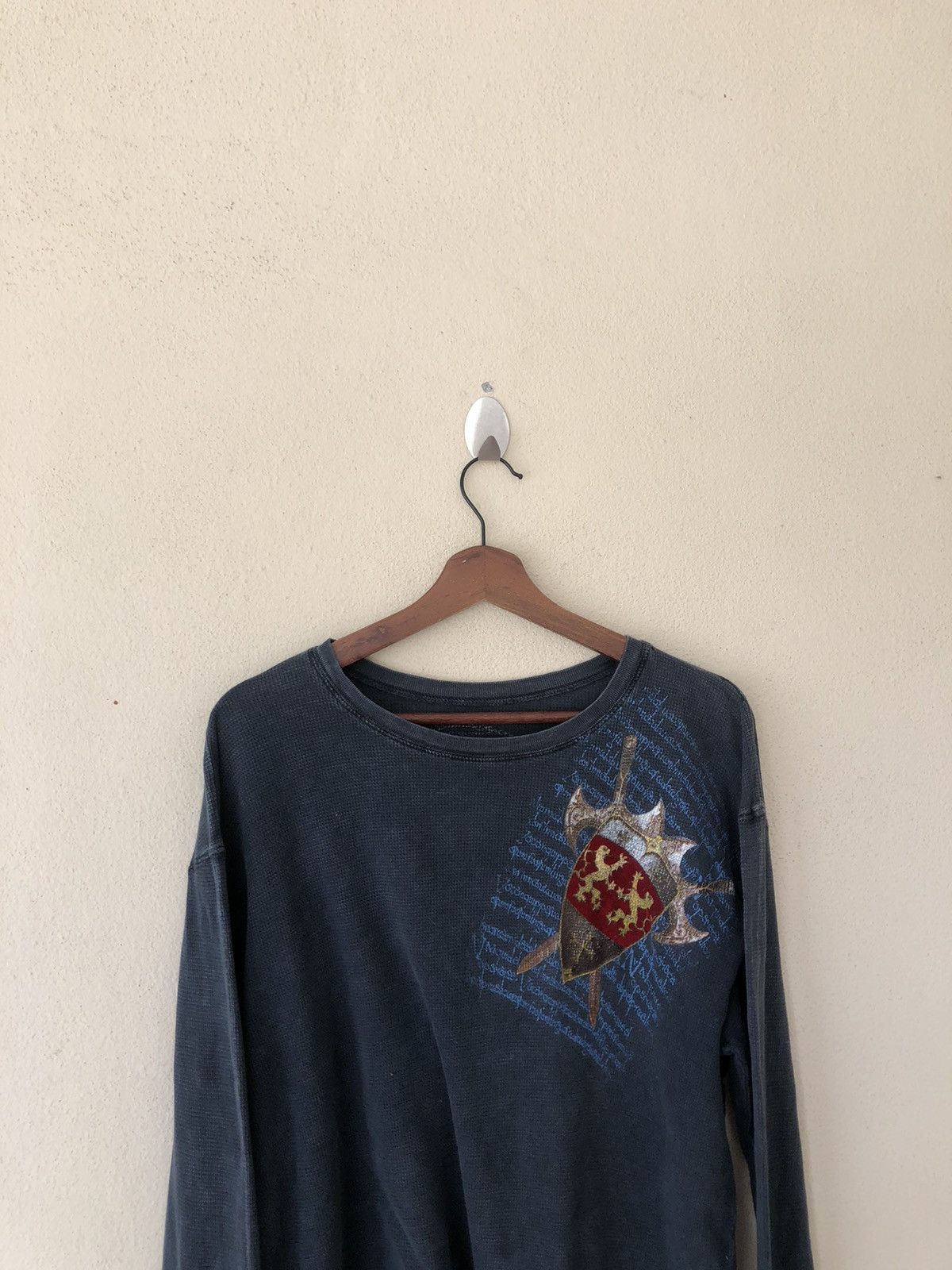 Vintage Knight Overprinted Long Sleeve Shirt Size US M / EU 48-50 / 2 - 4 Thumbnail