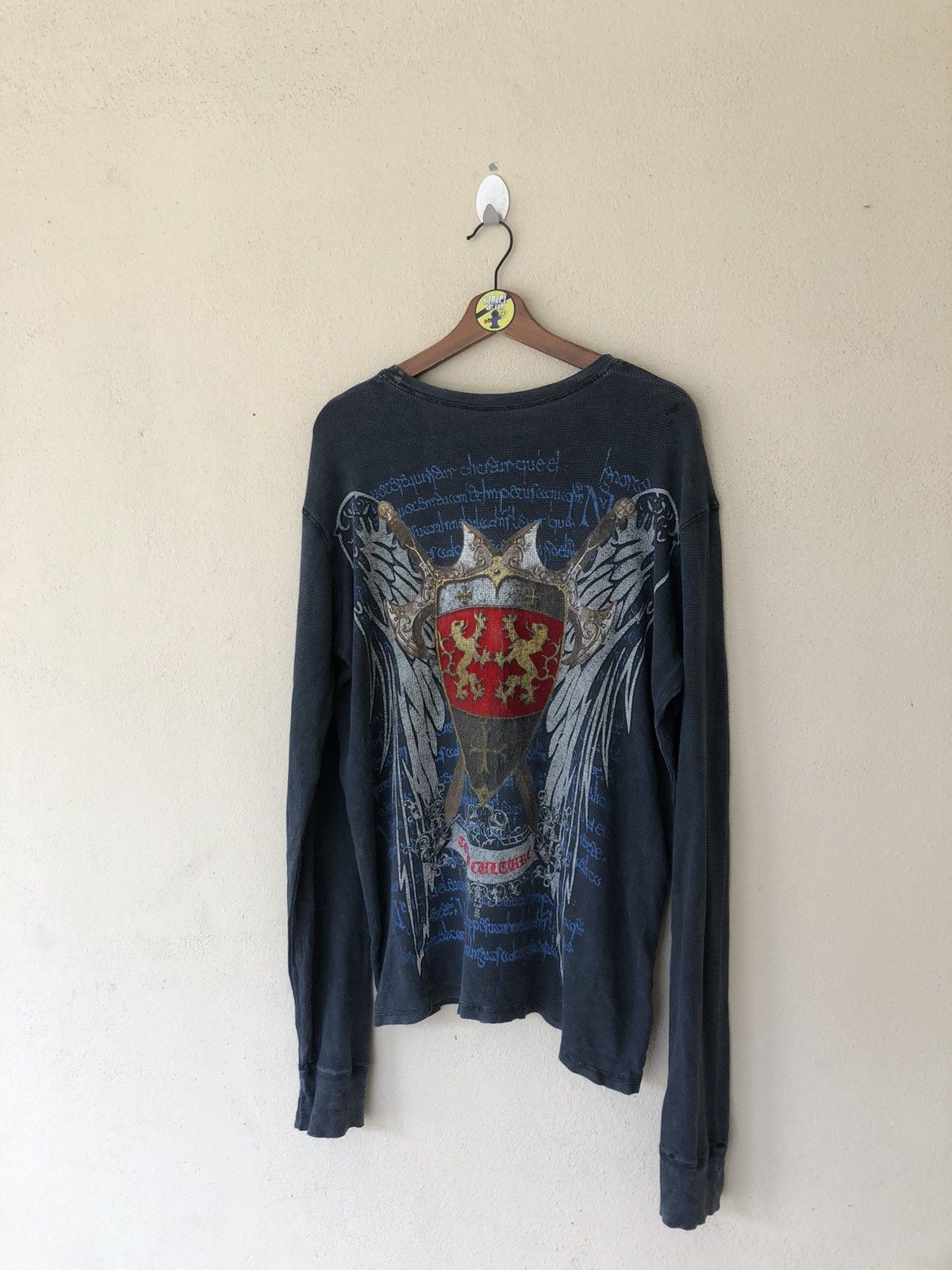 Vintage Knight Overprinted Long Sleeve Shirt Size US M / EU 48-50 / 2 - 1 Thumbnail