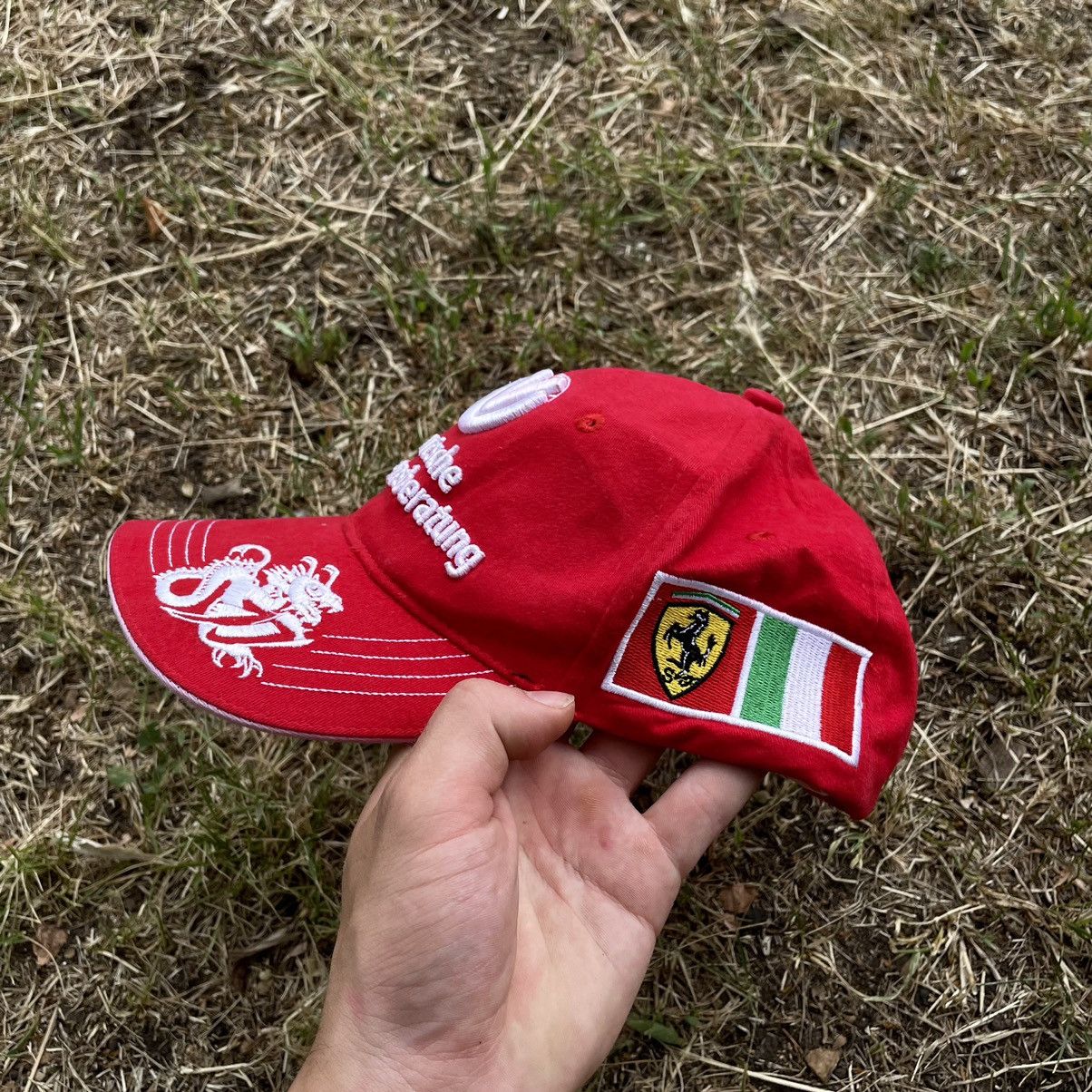 Vintage Vintage 90s F1 Ferrari Tour Cap Hat Streetwear Hype Size ONE SIZE - 3 Thumbnail