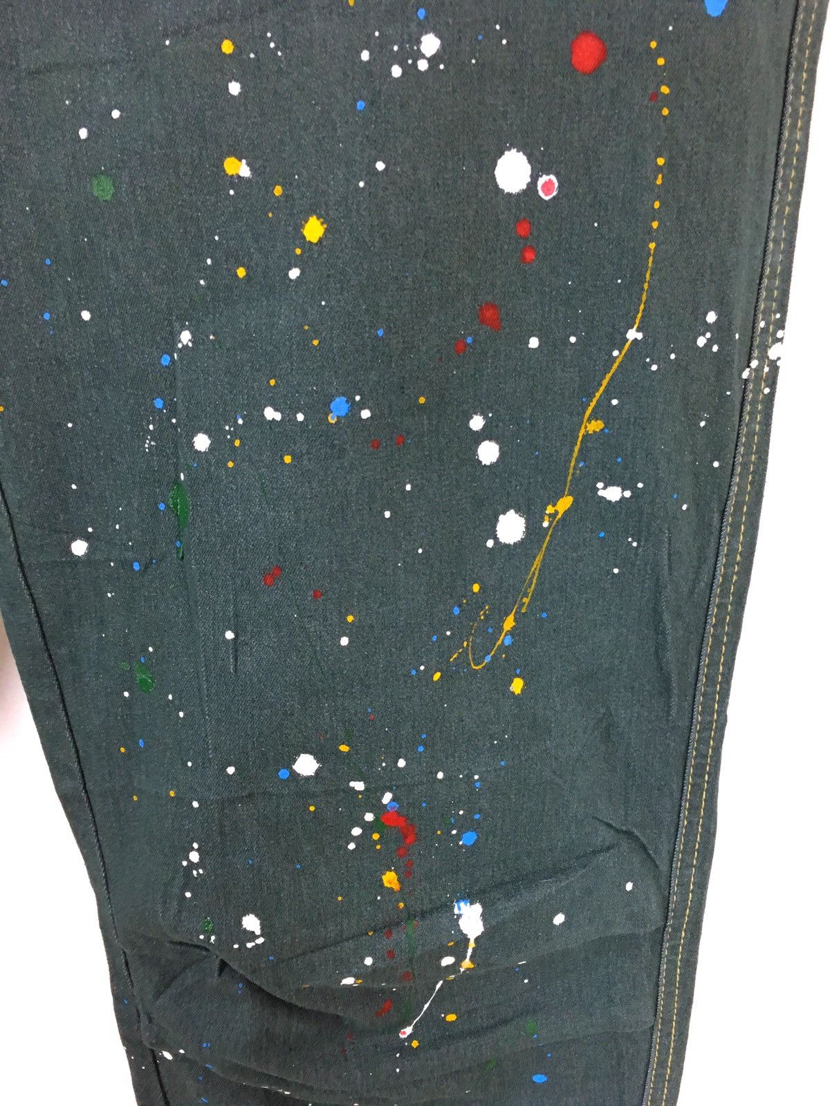 Kapital Japanese Brand AGILE Painter Bucket Back Workwear Jeans Size US 30 / EU 46 - 7 Thumbnail